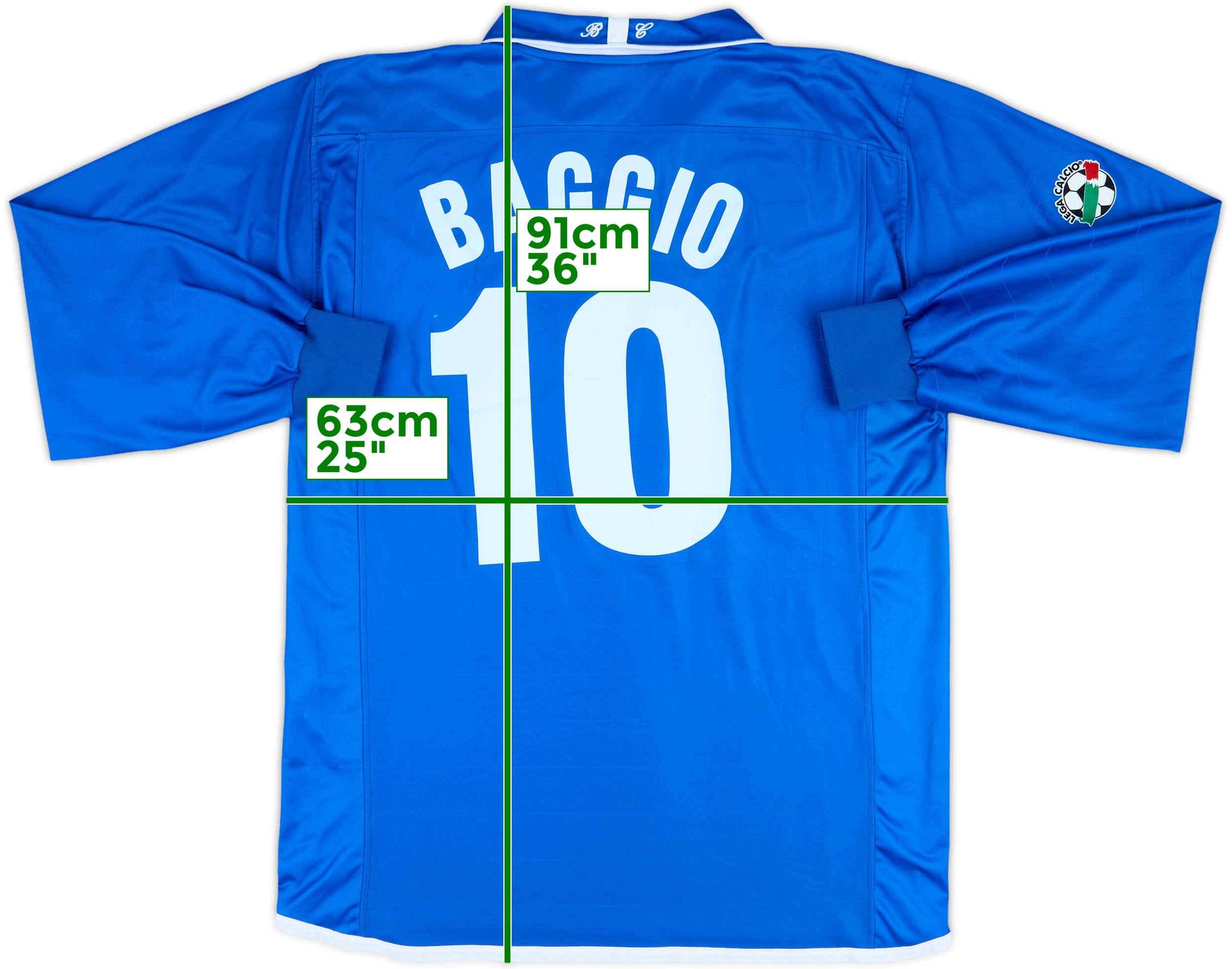 2003-04 Brescia Home L/S Shirt Baggio #10 - 8/10 - (XL)