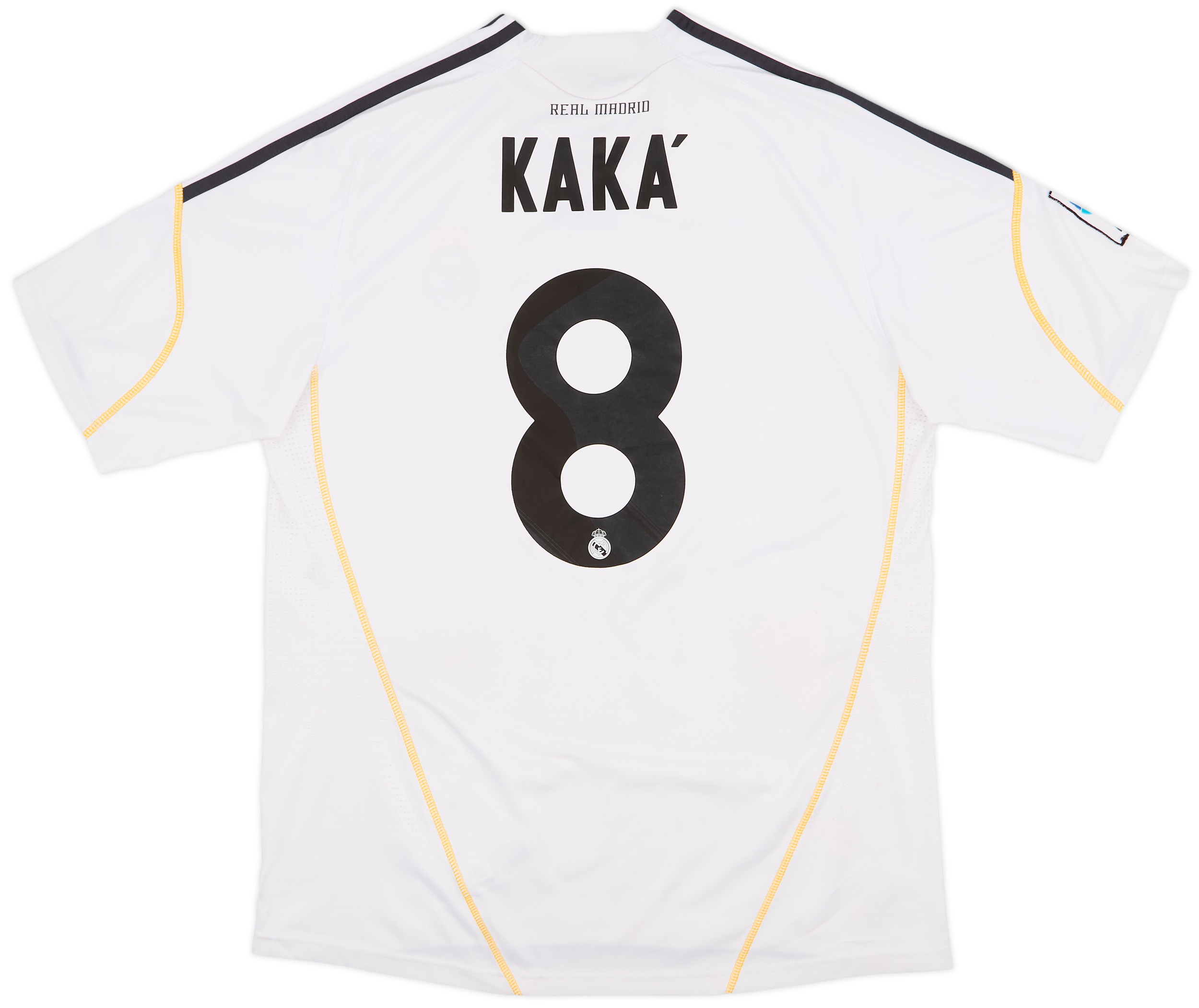 Real Madrid KAKA 8 長袖シャツ L サッカー　ゲームシャツ 今ならほぼ即納！ REAL MADRID 2011 2012 KAKA 8 HOME SHIRT