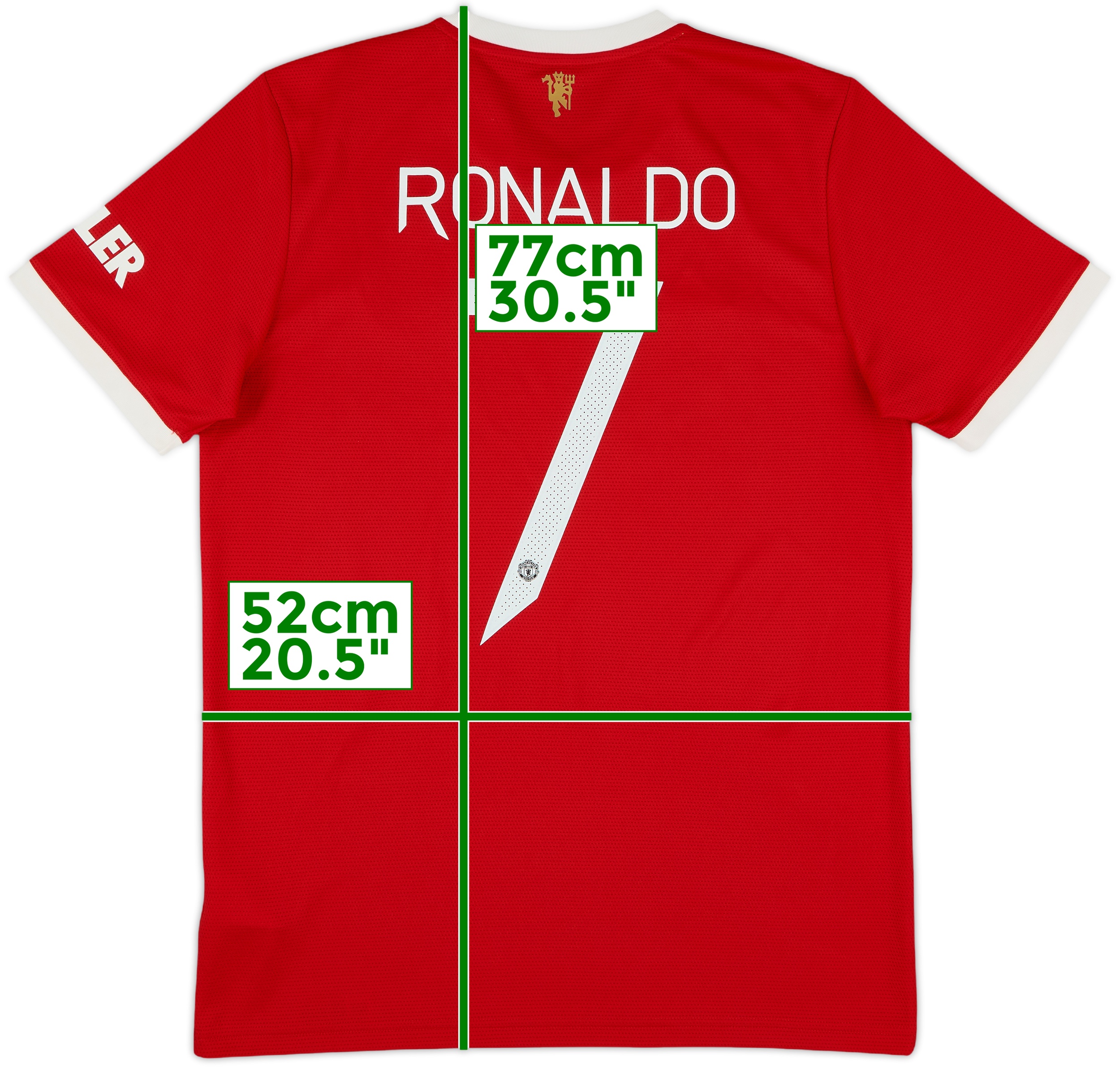 2021-22 Manchester United Home Shirt Ronaldo #7 - 9/10 - (M)