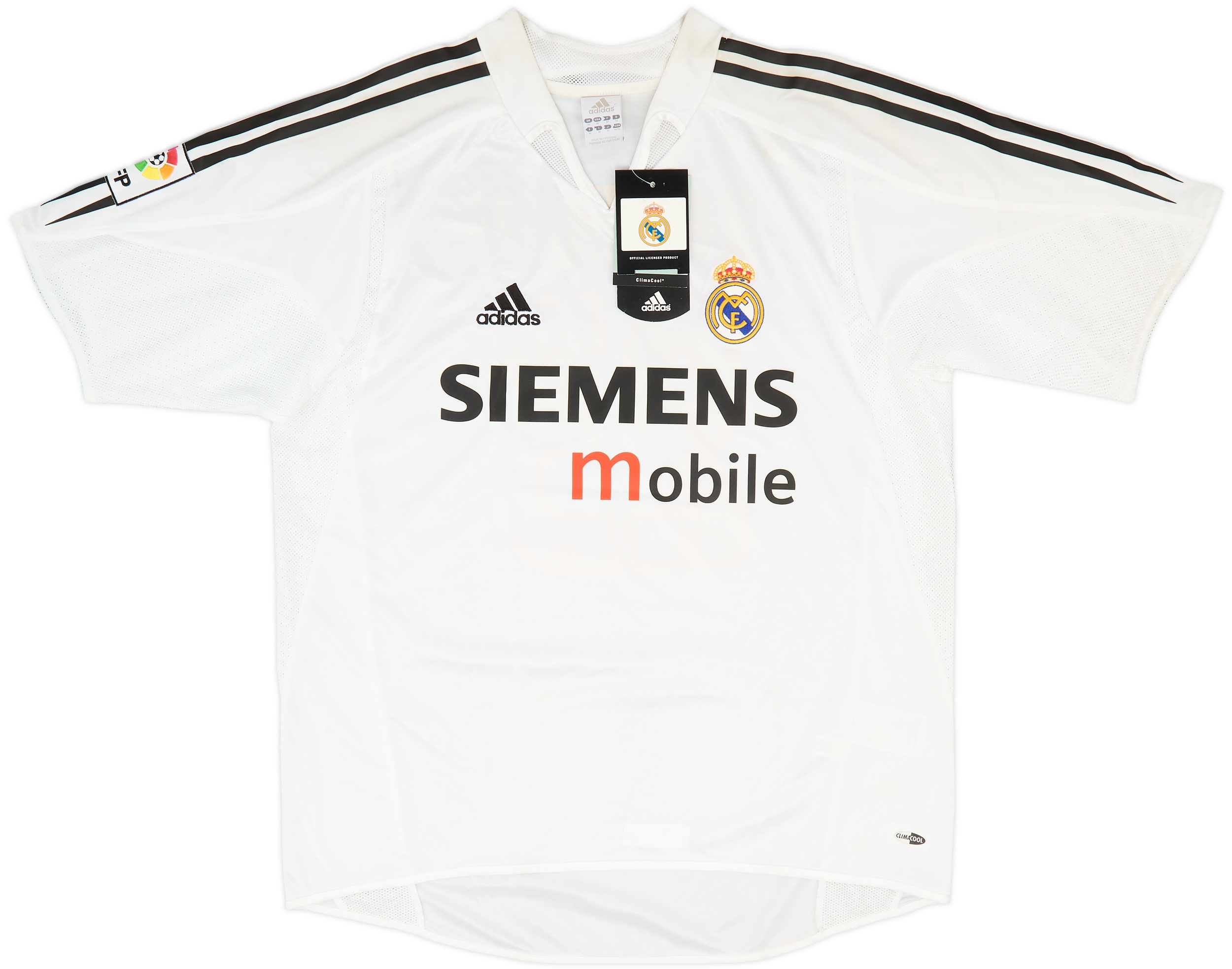 ウェア Real Madrid 04/05 Home Authentic jersey Vintage Real Madrid 04/05 UCL Home Size M adidas Long Sleeve