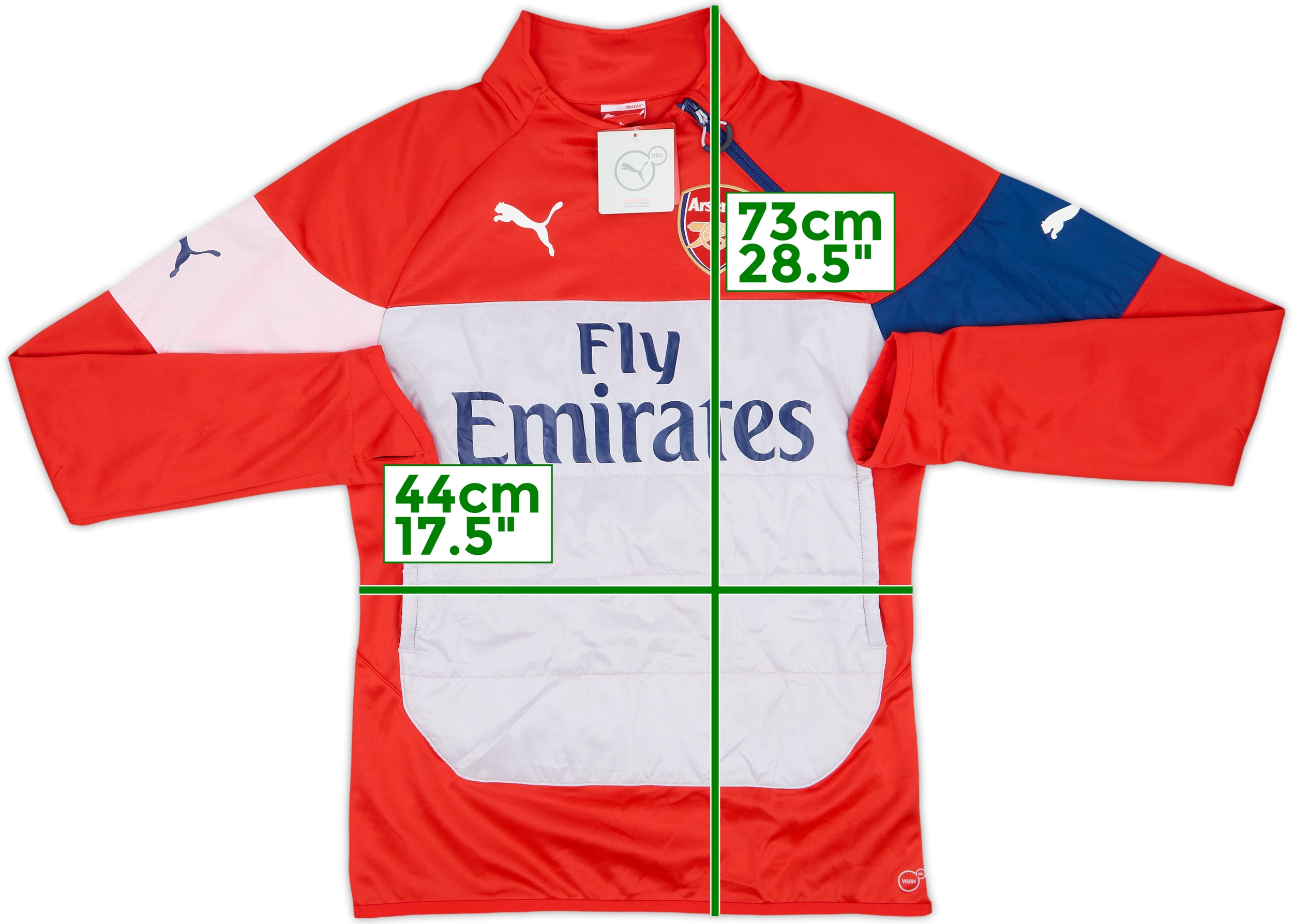 2015-16 Arsenal Puma 1/4 Zip Drill Top - 4/10 - (S)