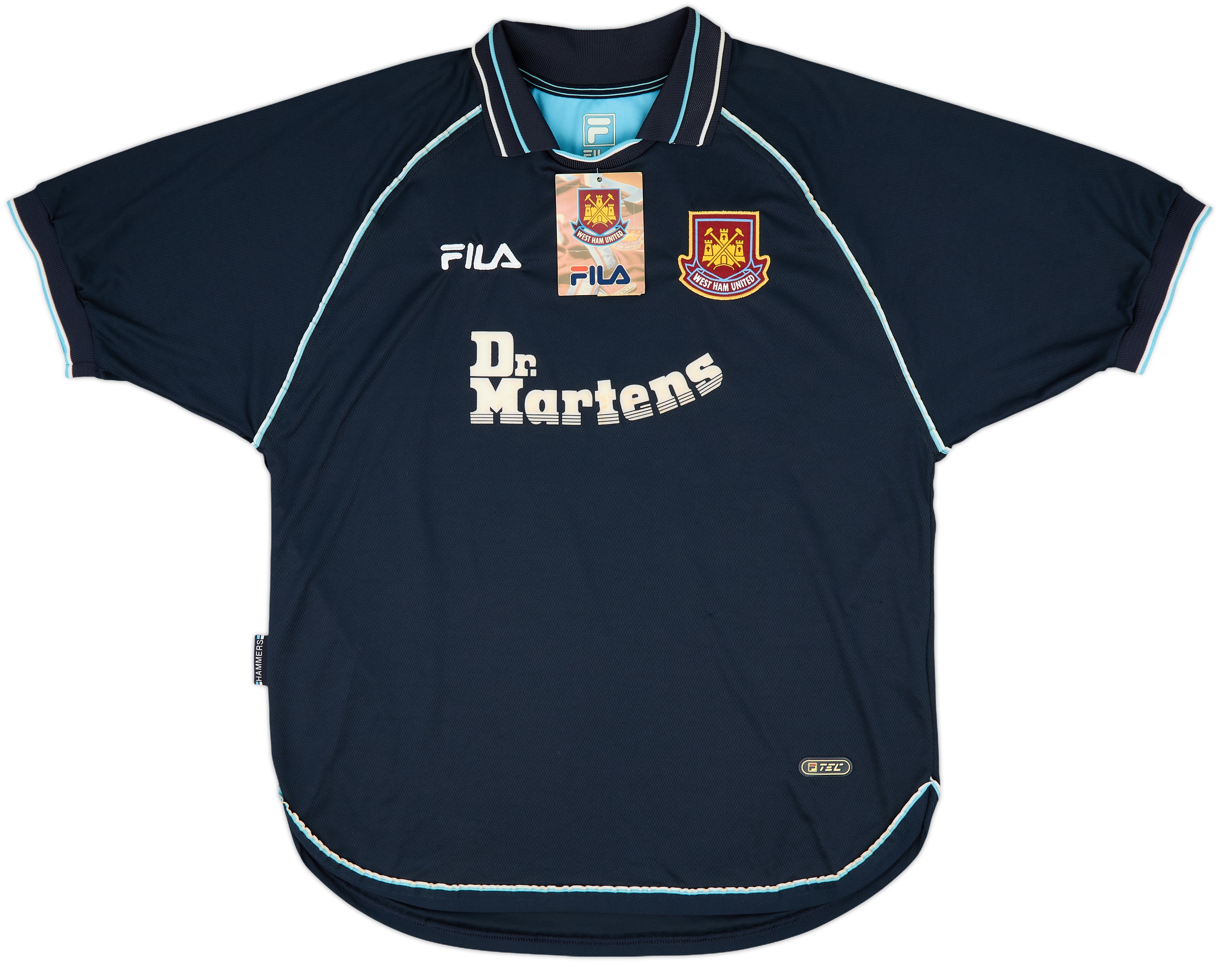 West Ham United 1999 - 2001 home football shirt jersey Fila