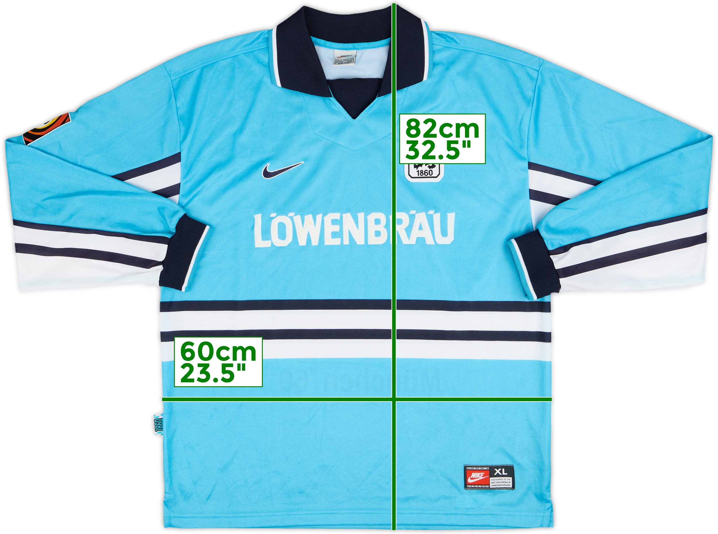 Nike 1860ミュンヘン97/98ホームシャツ Lサイズ 未使用品 1997-98 1860 Munich Nike Home Shirt L | Vintage Football Shirts