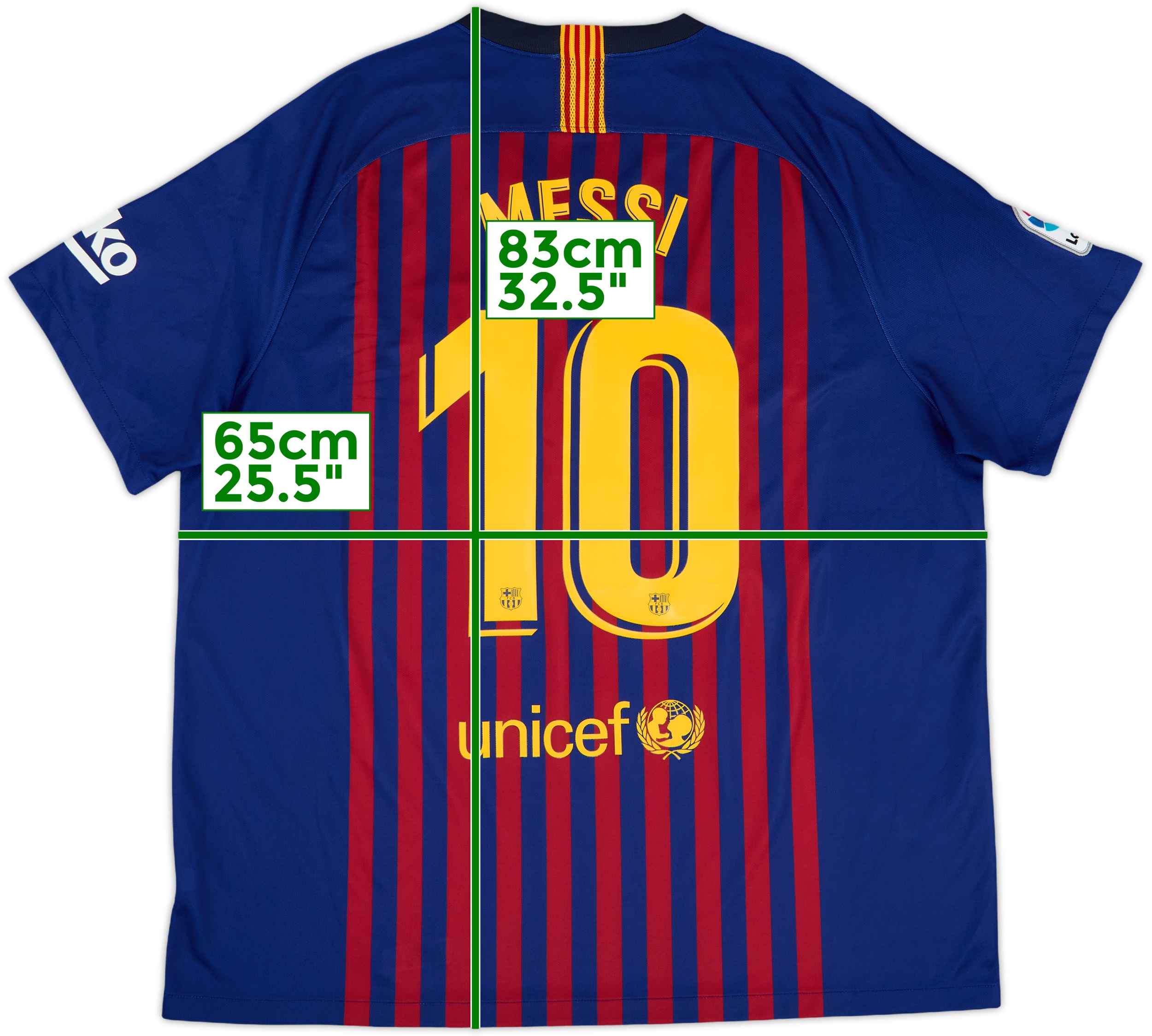 2018-19 Barcelona Home Shirt Messi #10 - 10/10 - (XXL)