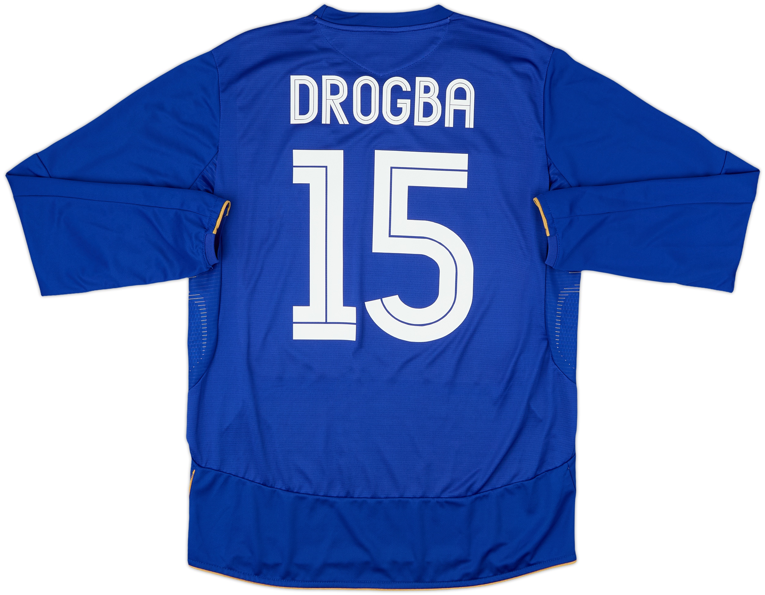 Chelsea FC Drogba 15 長袖ユニフォーム 2005-06 Chelsea Centenary Home L/S Shirt Drogba #15 - 8/10 - (L)