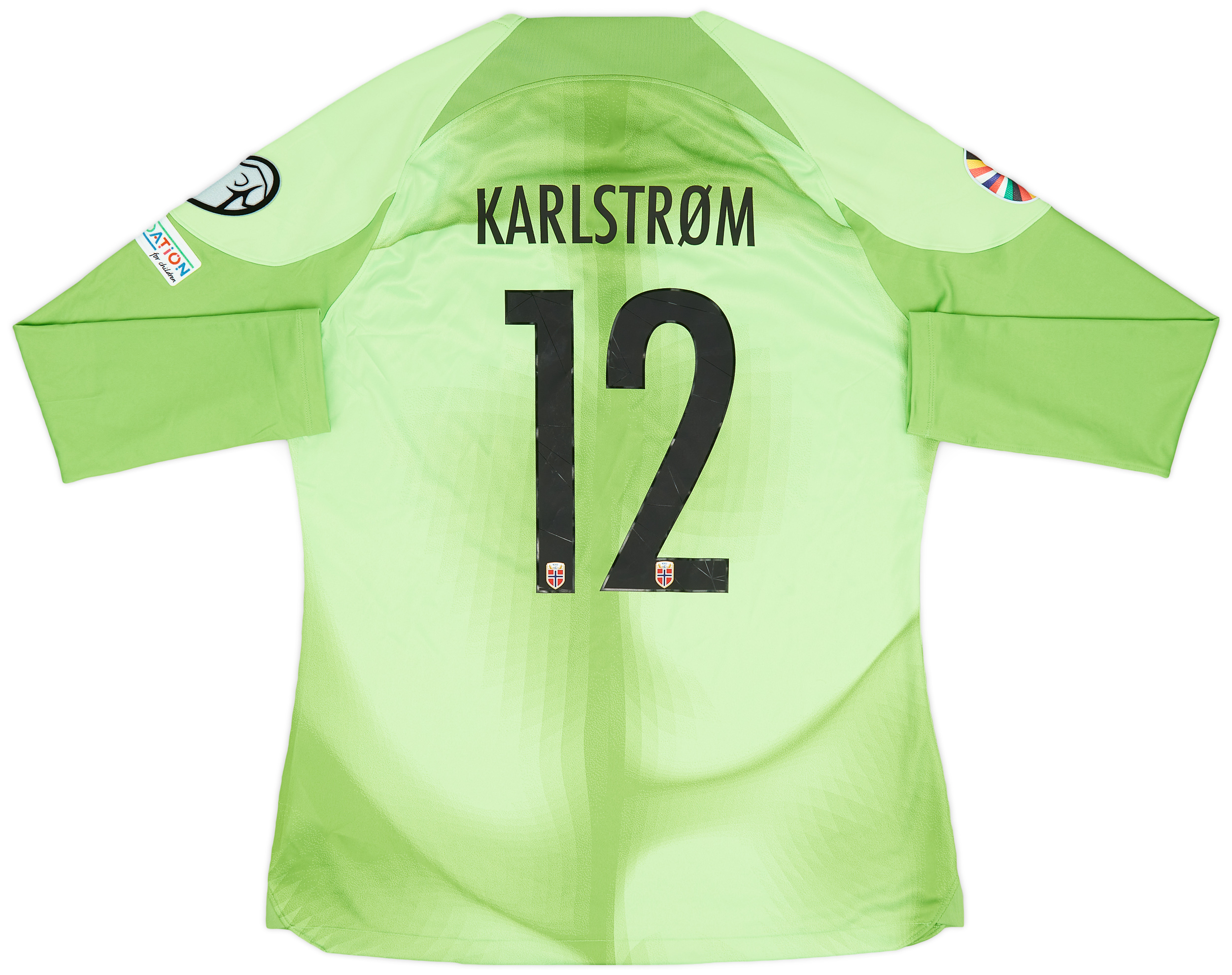 2022-23 Norway Match Issue European Championship GK Shirt Karlstrom #12