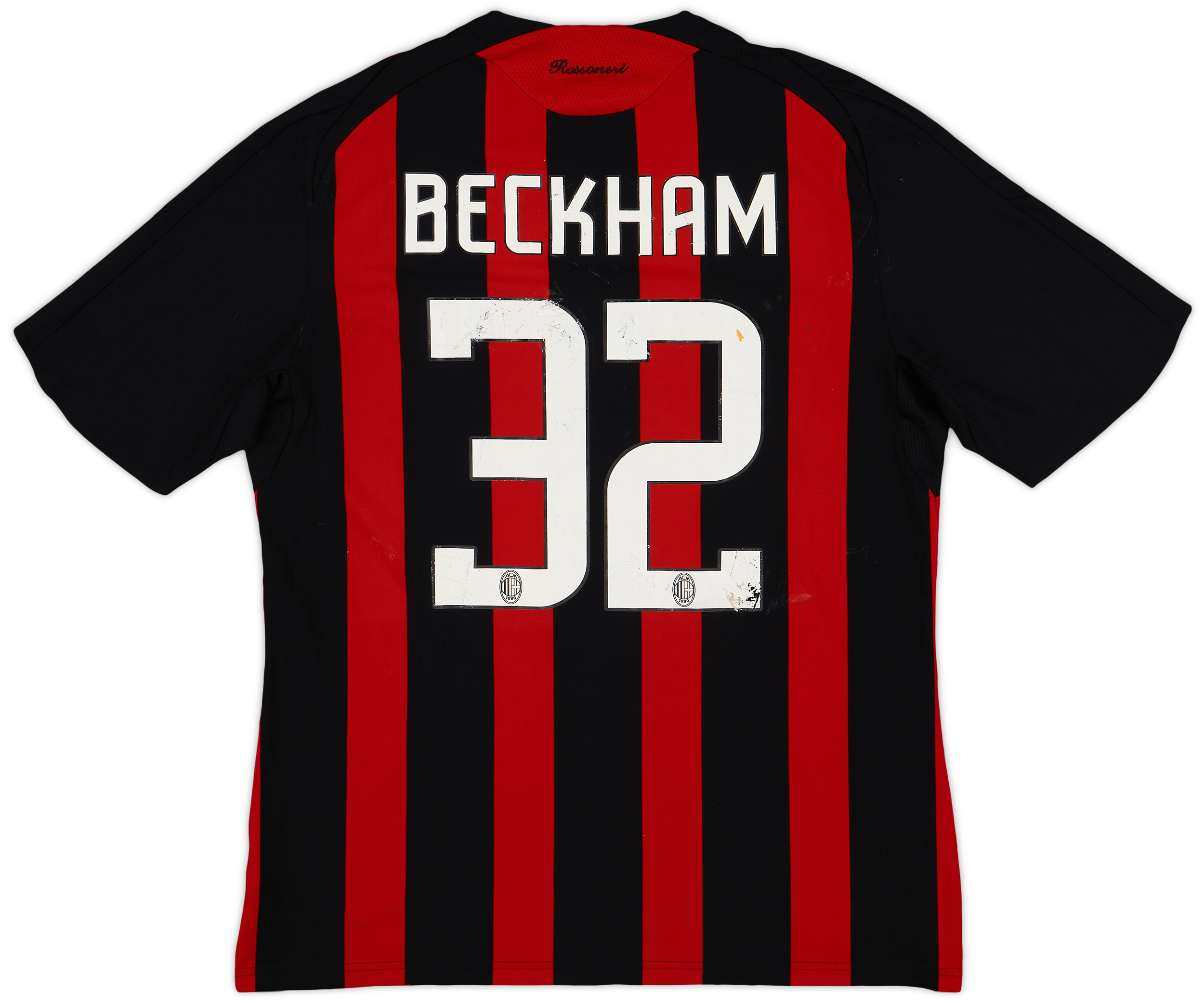 2008-09 AC Milan Home Shirt Beckham #32 - 5/10 - (L)