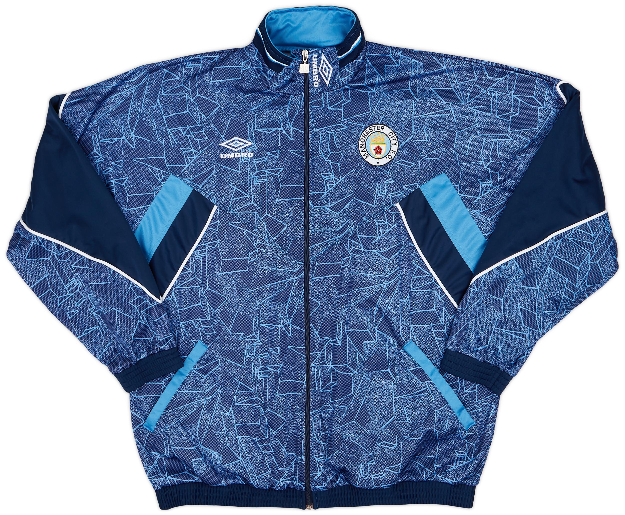 1992-93 Manchester City Umbro Track Jacket - 9/10 - (XXL) 1992-93 Manchester City Umbro Track Jacket - 9/10 - (XXL)