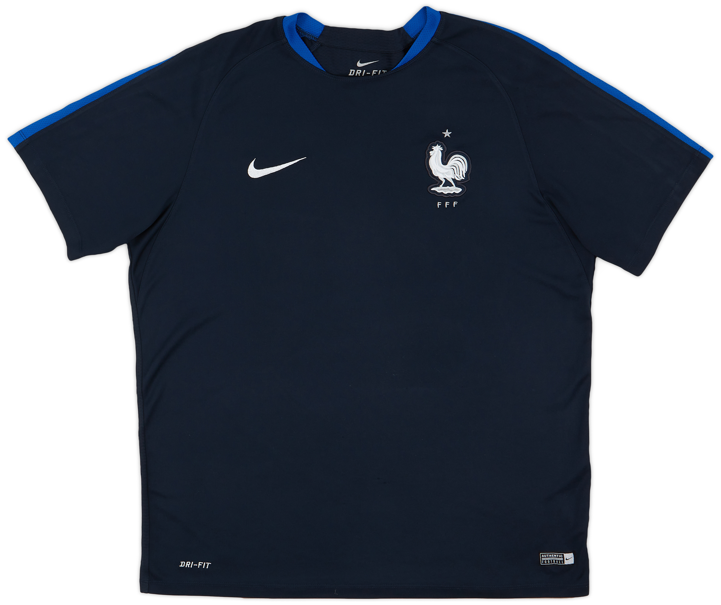 Nike DRI-FIT French Football Federation Border Pattern Soccer Uniform Game Shirt Men's M /eaa452247
