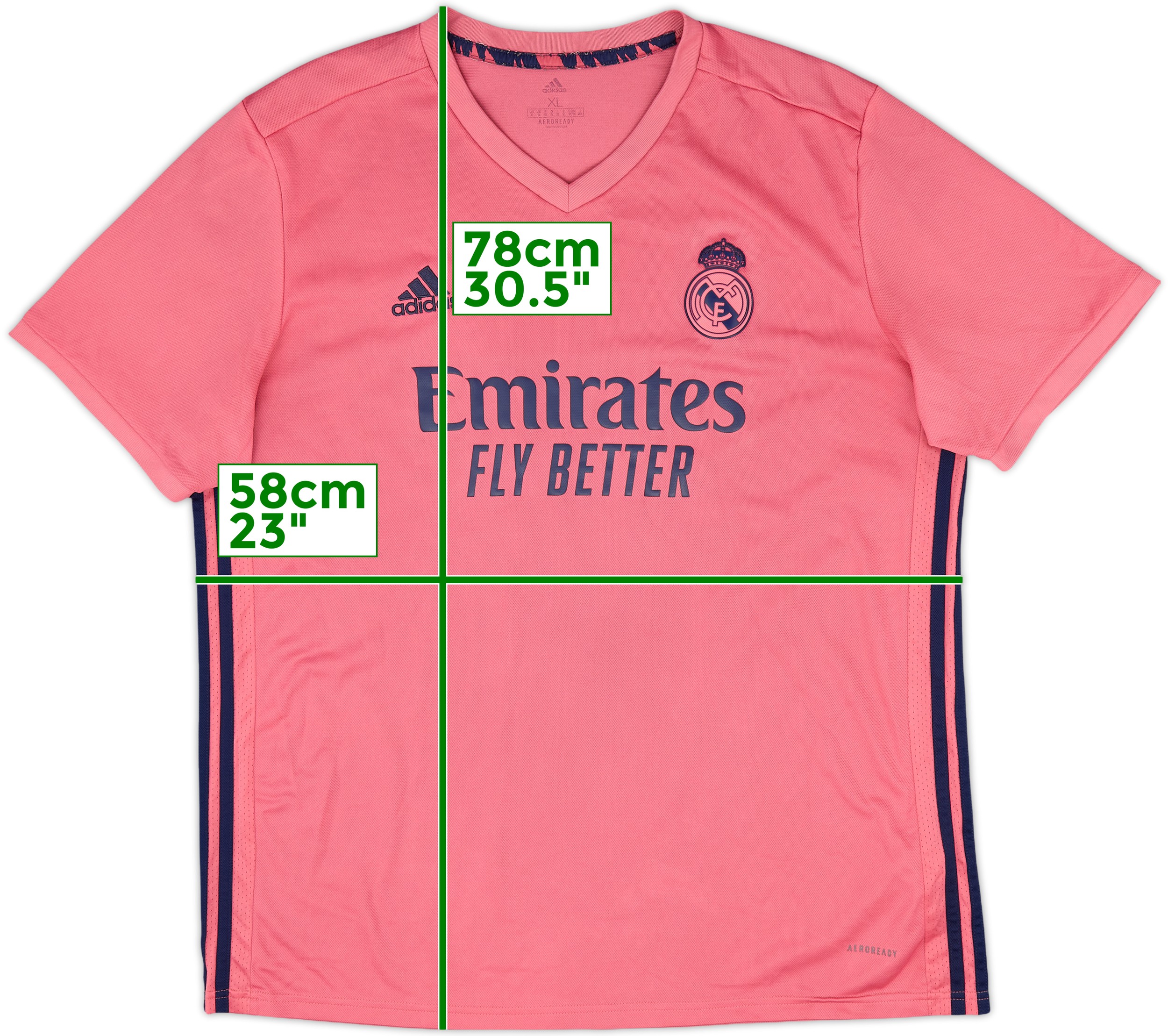トップス 2020-21 adidas Real Madrid away shirt 2020-21 Real Madrid Away Shirt - 5/10 - (XL)