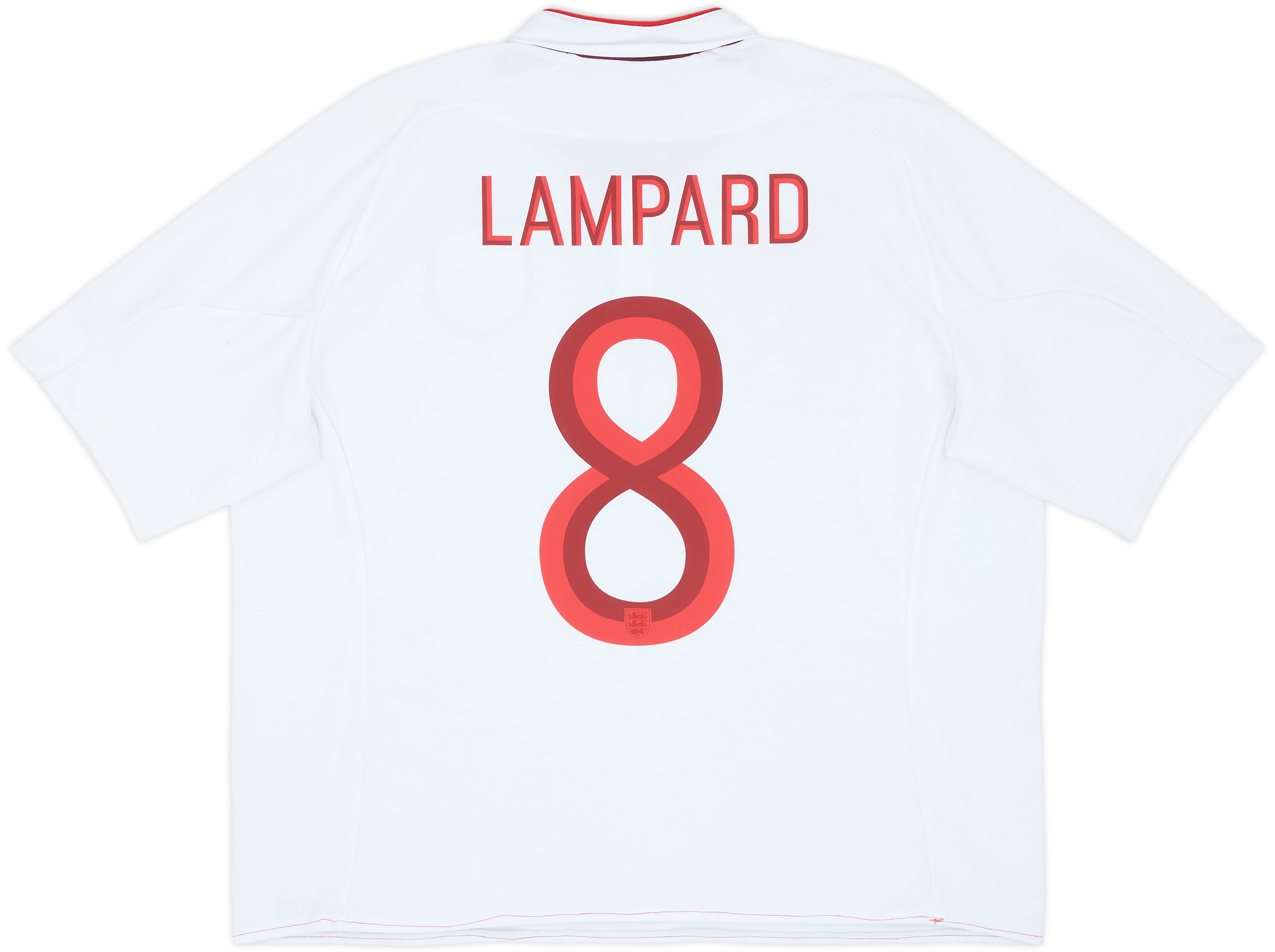 2012-13 England Home Shirt Lampard #8 - 5/10 - (XL)