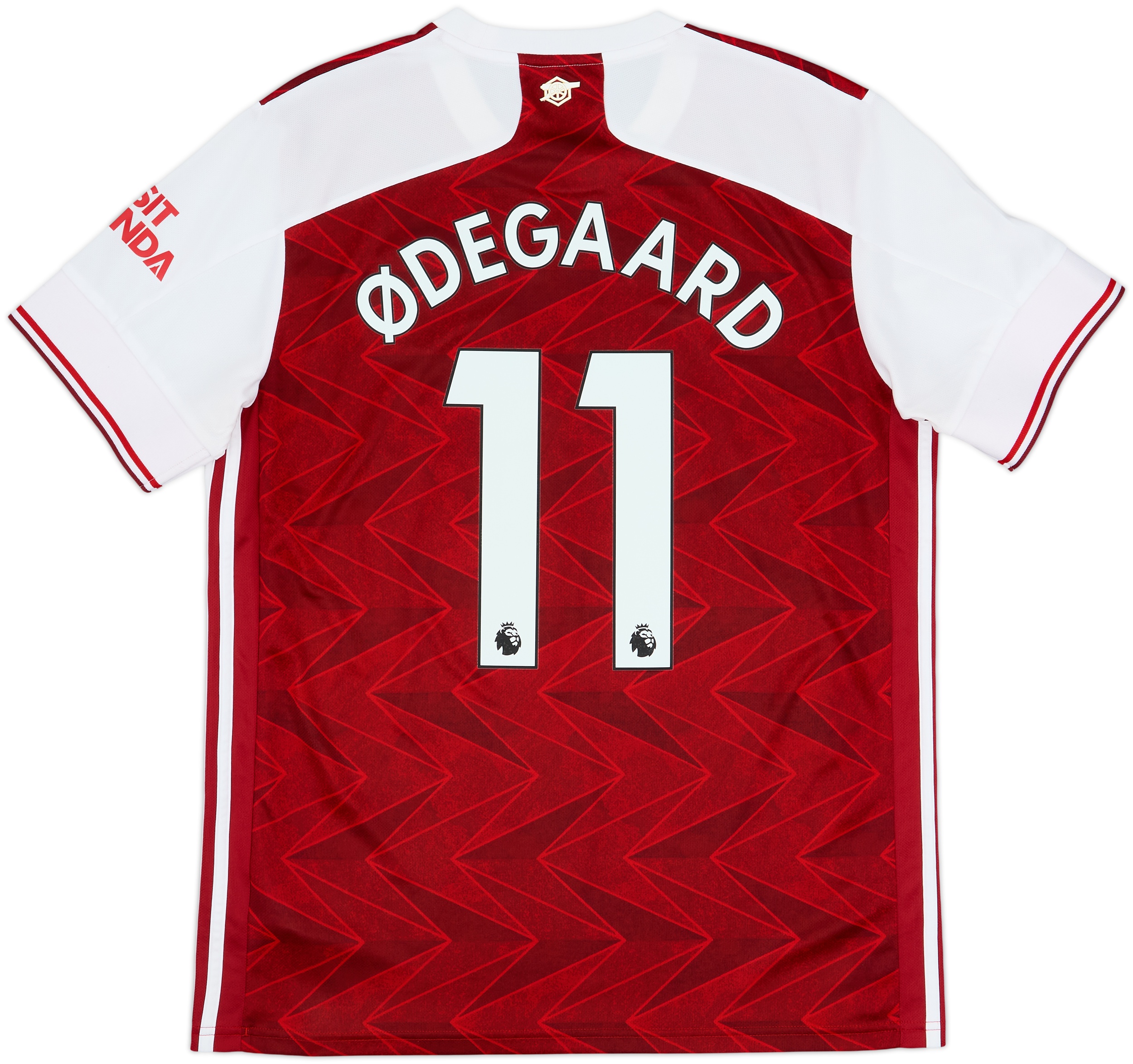 2020-21 Arsenal Home Shirt Odegaard #11 - 8/10 - (L)