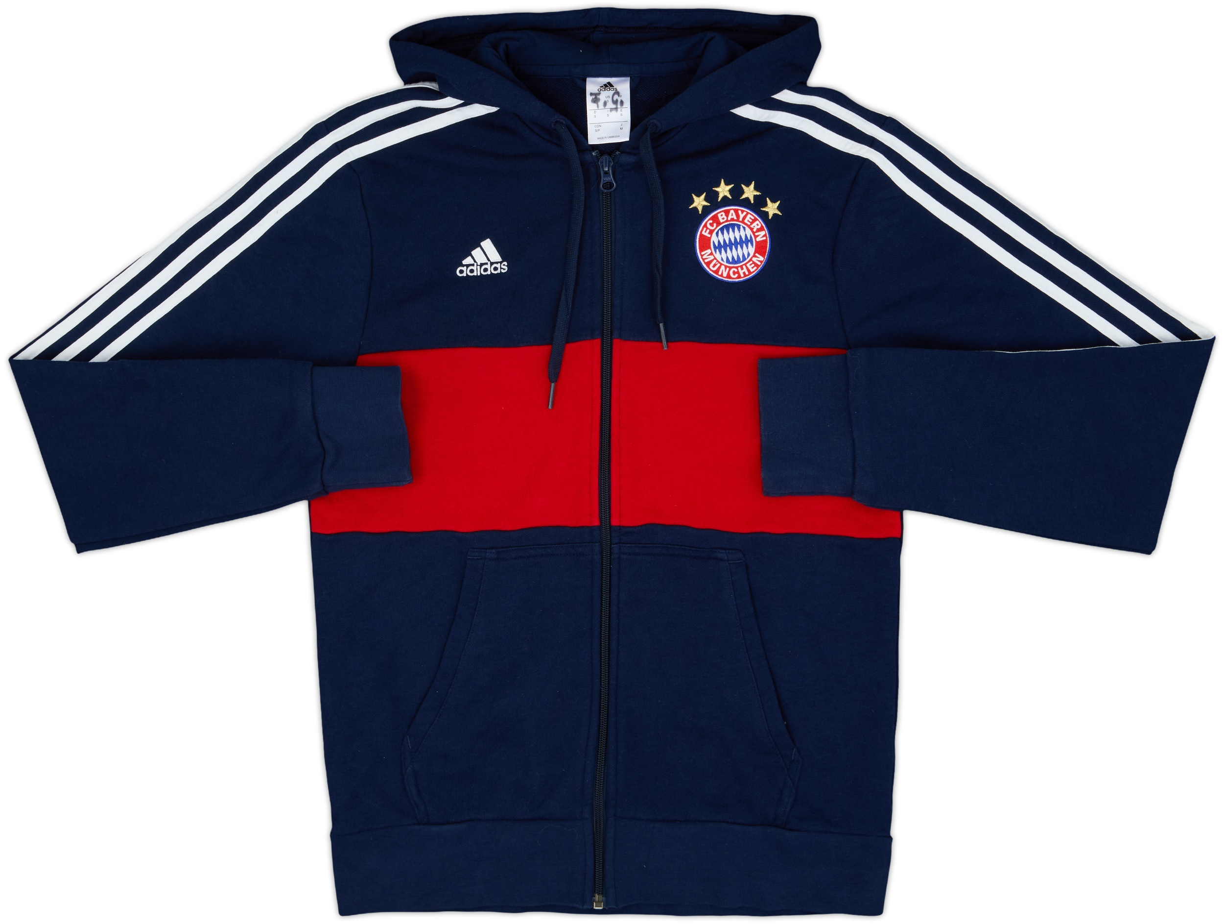 ナゴンスタンス 未使用品 Thick Jersey フーディプルオーバー 2017-18 Bayern Munich adidas Hooded Track Jacket - 8/10 - (S)
