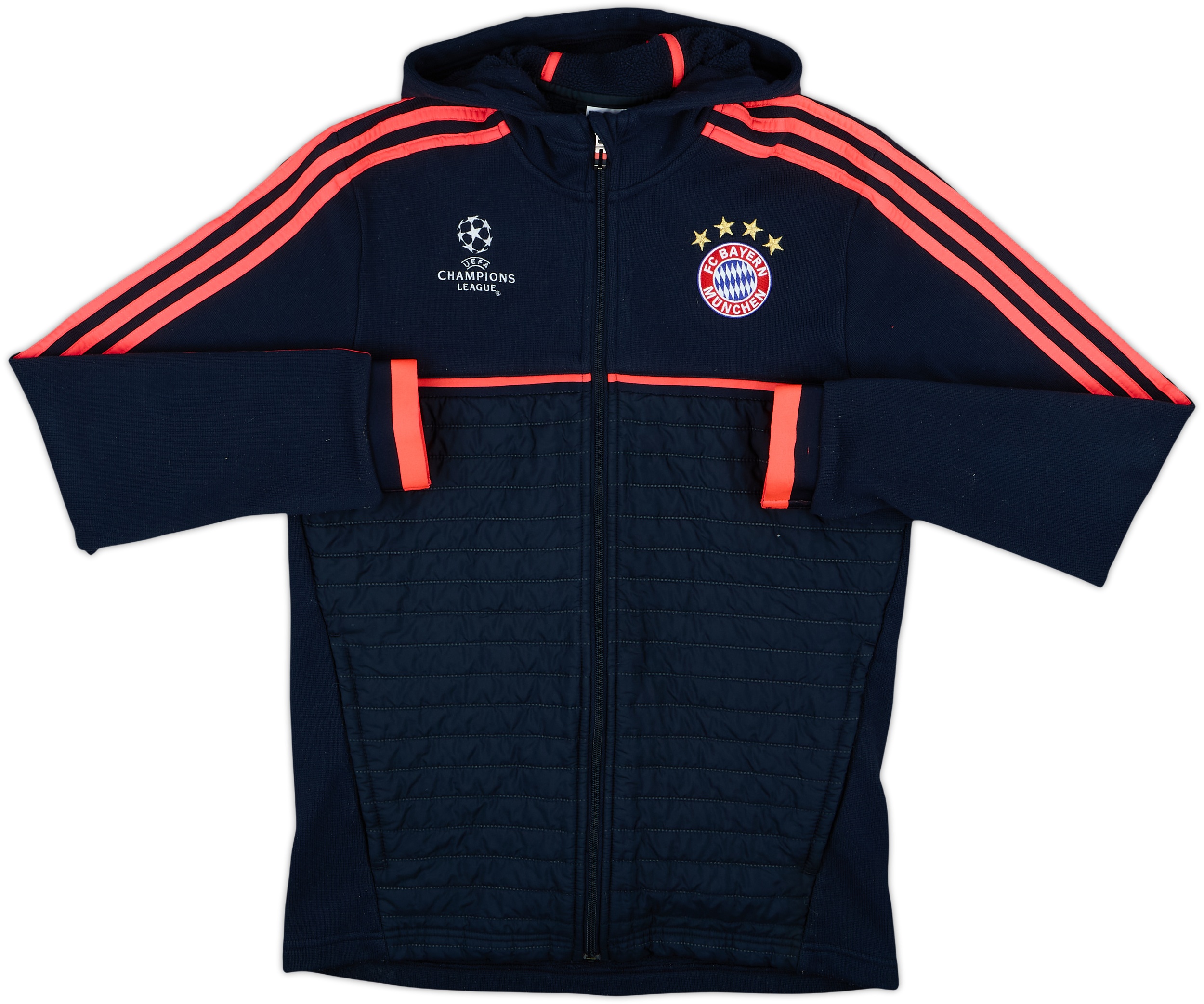 2015-16 Bayern Munich adidas CL Hooded Fleece Track Jacket - 8/10