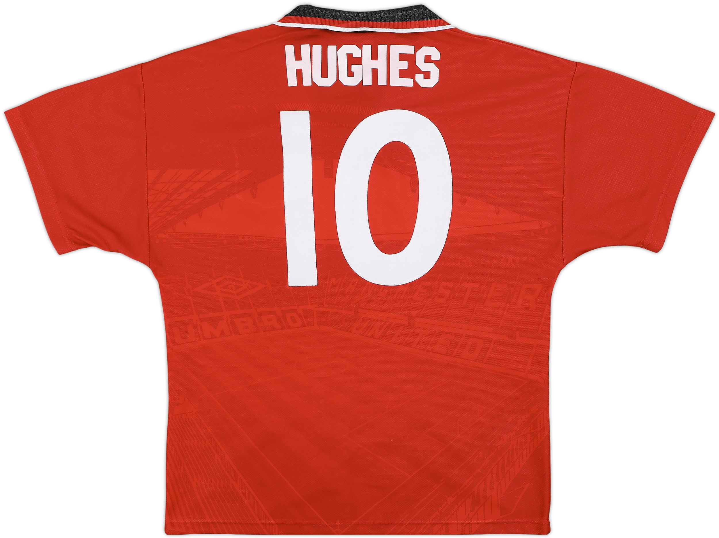 記念グッズ Jeff United Home 1994 #10 Littbasrky 1994-96 Manchester United Home Shirt - 8/10 - Y