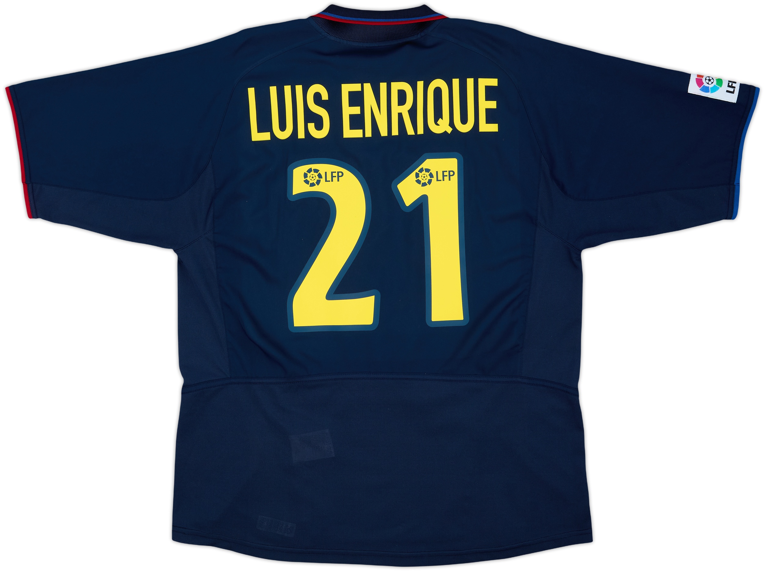 2002-2003　FCバルセロナ LUIS ENRIQUE 21 サイズL 2002-03 Barcelona Maillot extérieur Luis Enrique #21 - 8/10 - (L)