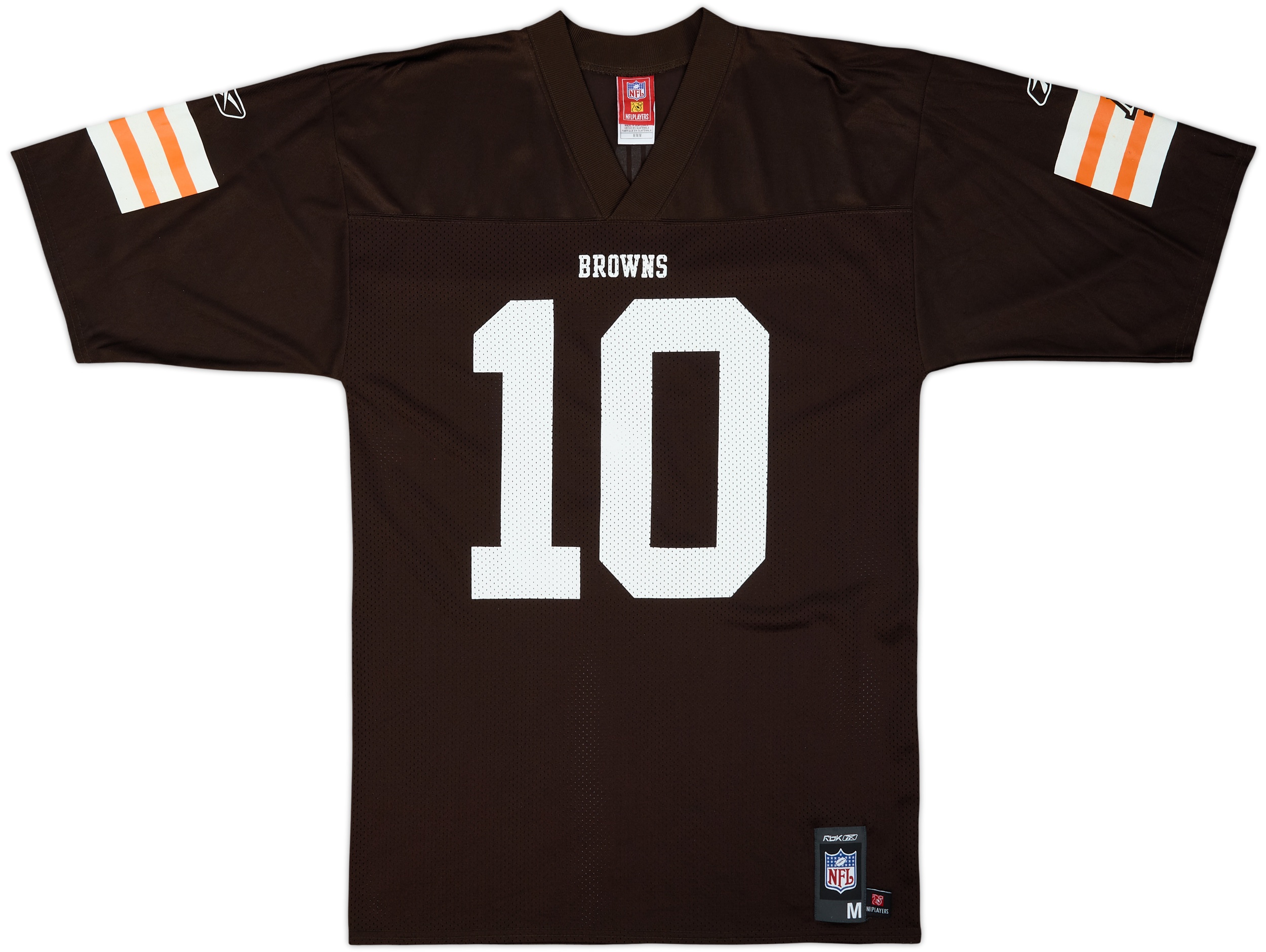 2007 Cleveland Browns Quinn #10 Reebok Replica Home Jersey - 8/10