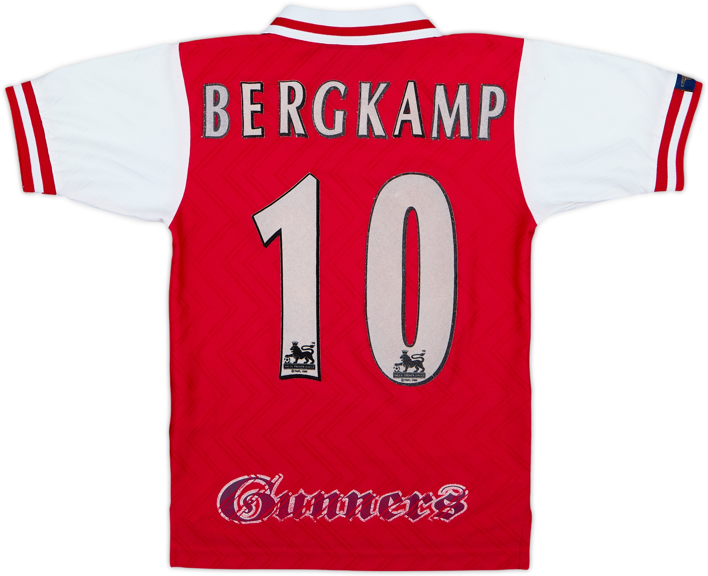 1996-98 Arsenal Home Shirt Bergkamp #10 - 6/10 - (S.Boys)