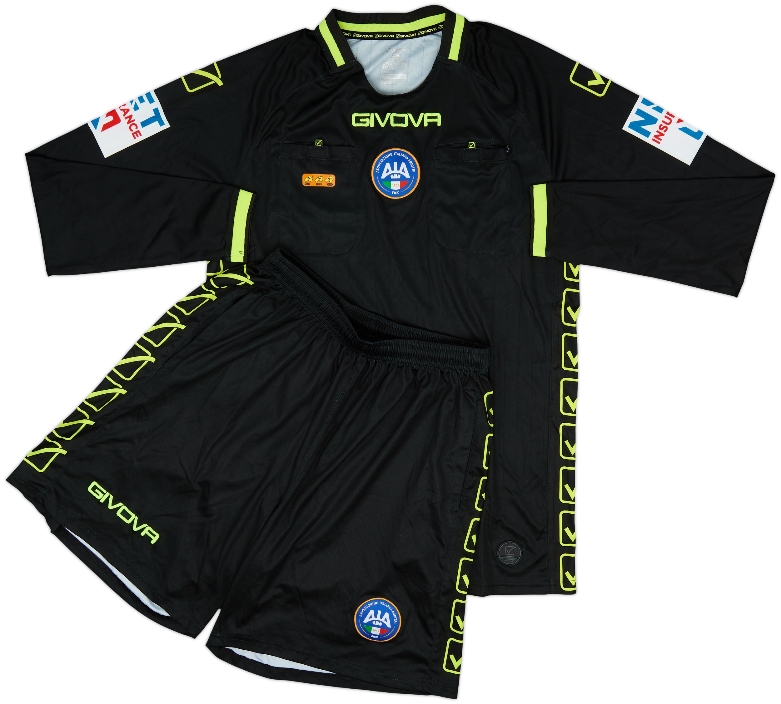 Givova Referee Kit 2023-24 Italy Givova Referee L/S Shirt 9/10 (L)