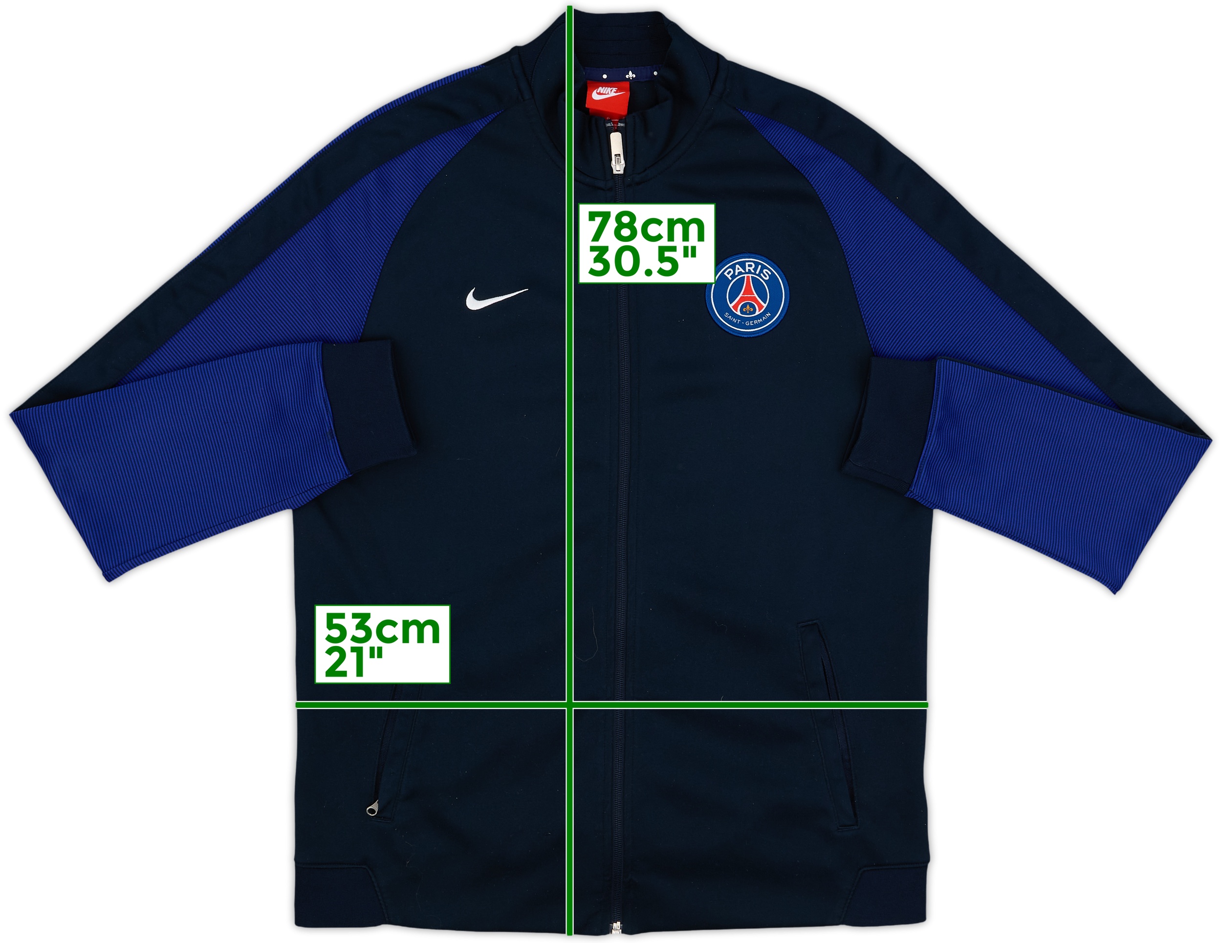 2016-17 Paris Saint-Germain Nike Track Jacket - 8/10 - (L)