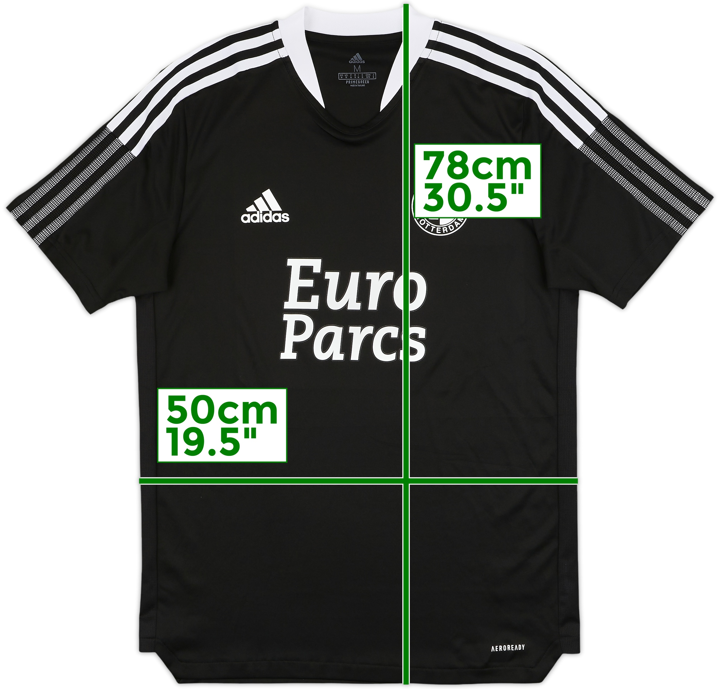 【レア】adidas Feyenoord UNIFORM ENGLAND製 1996-98 Feyenoord adidas Fleece 1/4 Zip Training Top - 8/10