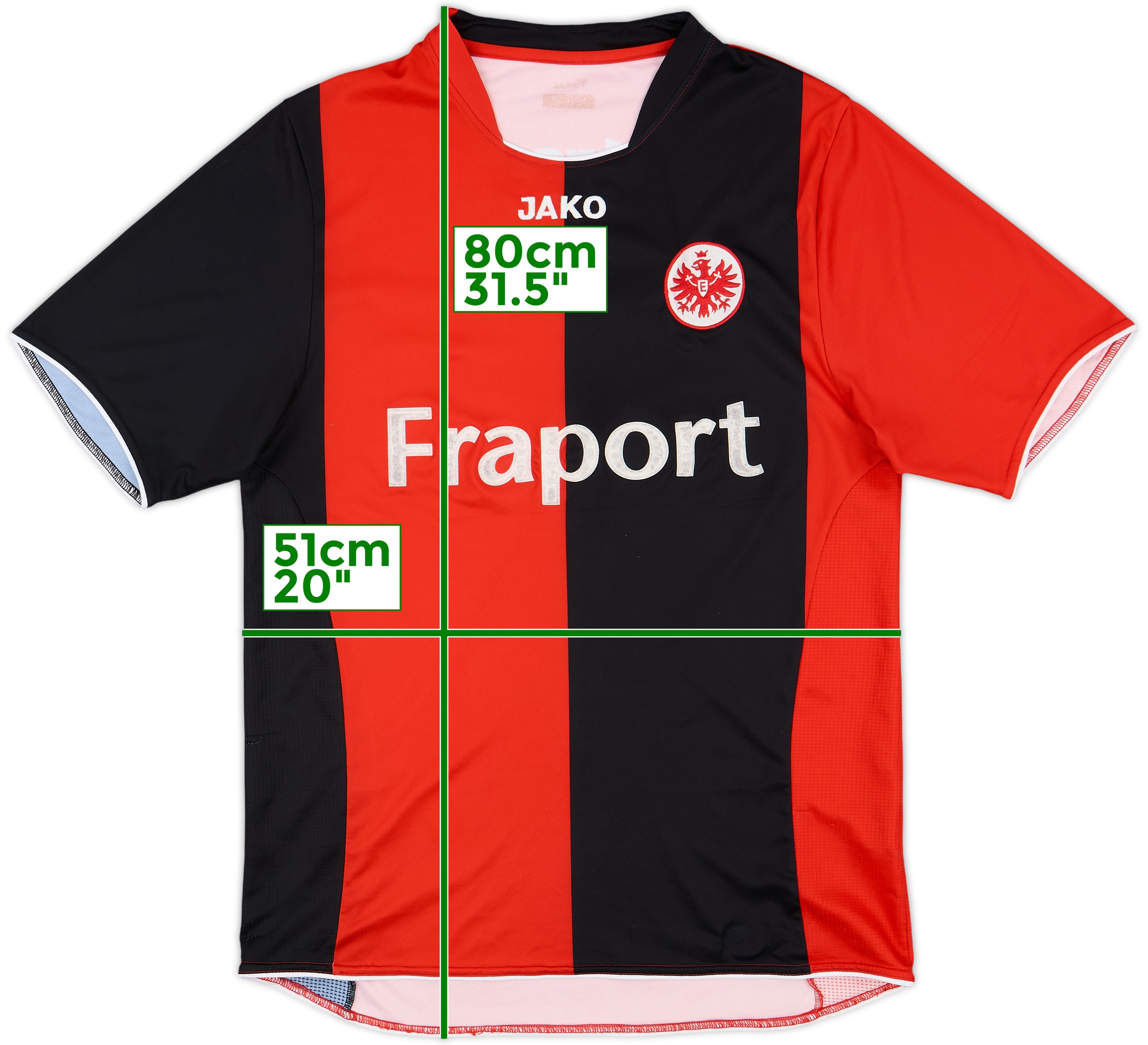 Eintracht Frankfurt長袖 JAKO 背番号11 CHA XL Eintracht Frankfurt 2007-2008 JAKO Jersey LICHER Football