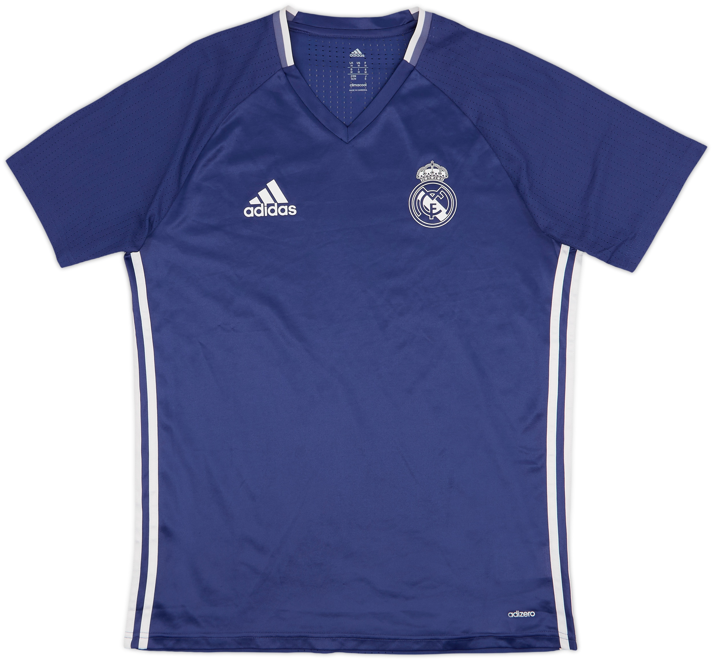 Real Madrid ネイビーシャツ adidas 2016-17 Real Madrid adidas Training Shirt - 8/10 - (M)