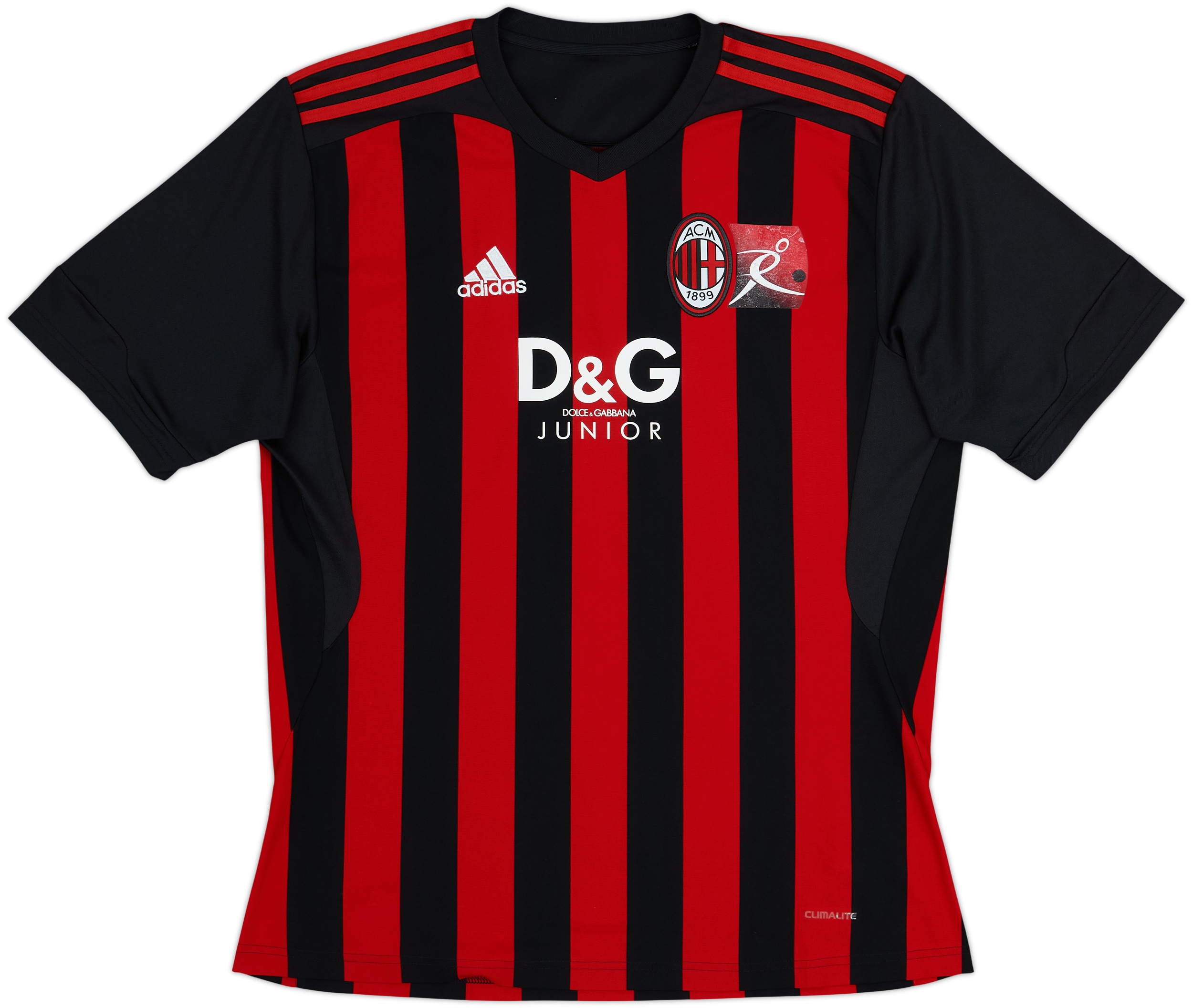 【未使用タグ付き】 AC Milan Junior Camp シャツ 2009-10 AC Milan adidas Youth Camp Shirt - 6/10 - (M)