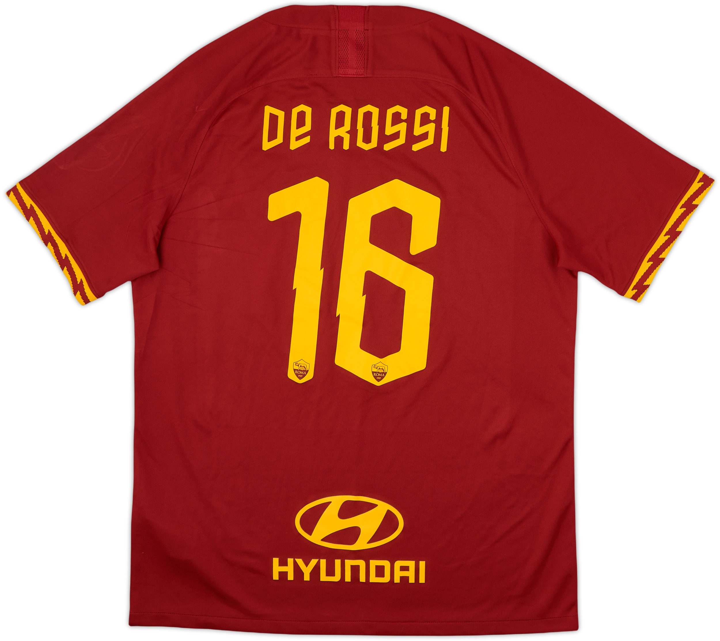2019-20 Roma Home Shirt De Rossi #16 (L)