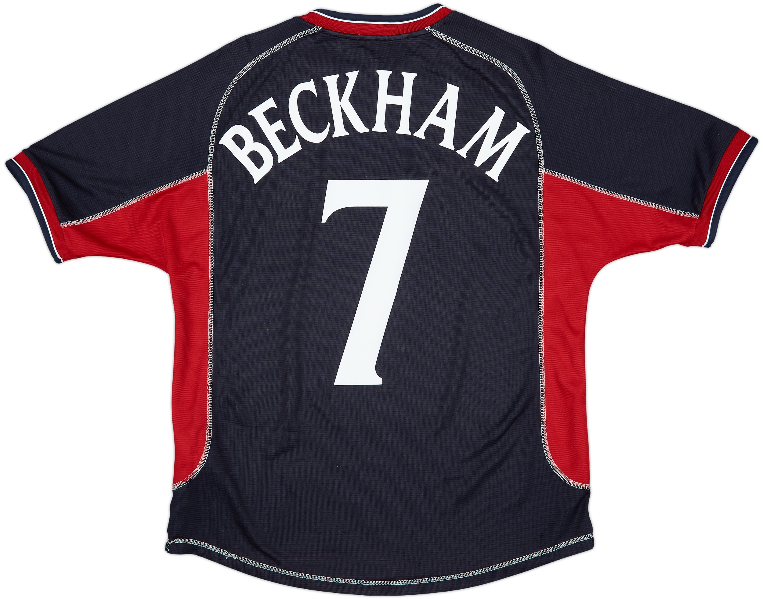 希少 黒入荷！ #7 Beckham Shirt Third United Manchester 2000-01 - (L) - 7/10 ウェア