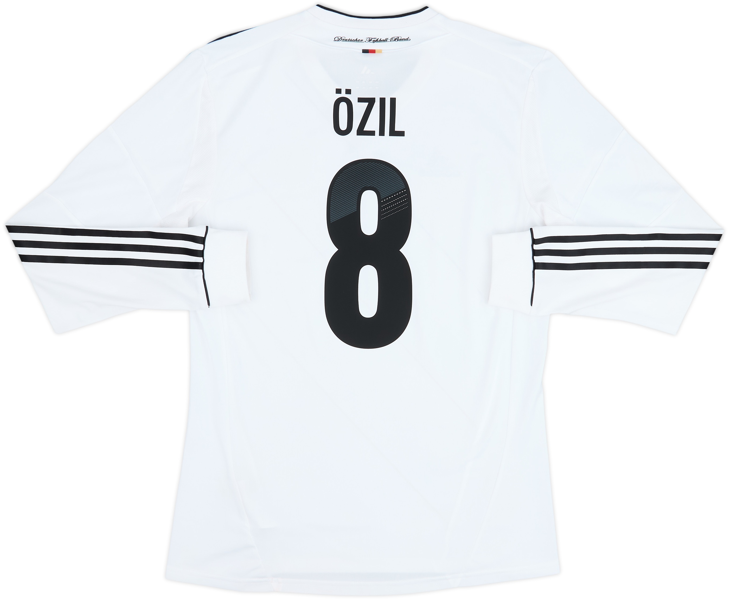 2012-13 Germany Authentic Home L/S Shirt Ozil #8 - 10/10 - (L)