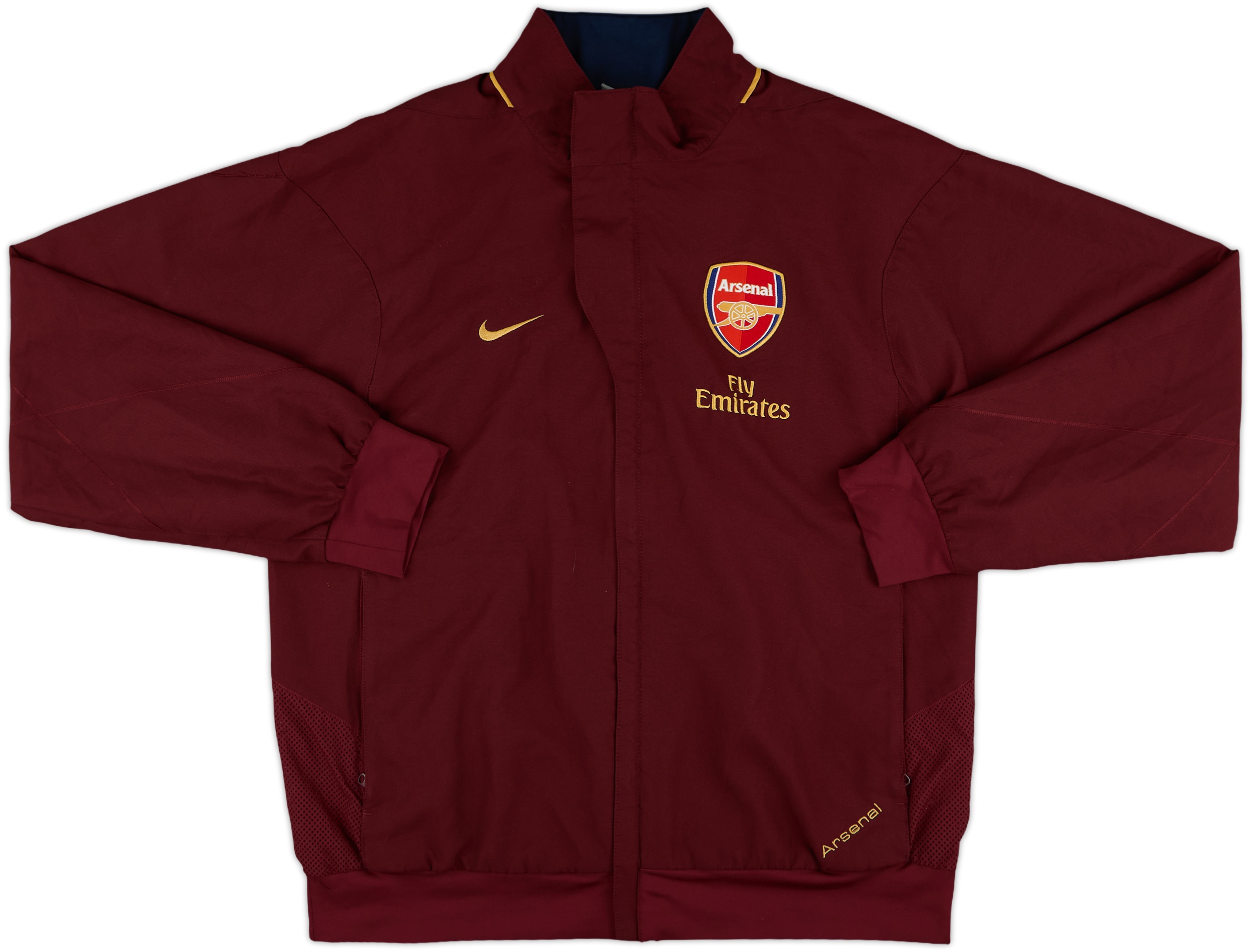 Arsenal Nike ジャケット バーガンディ 2007-08 Arsenal Nike Track Jacket - 9/10 - (M)