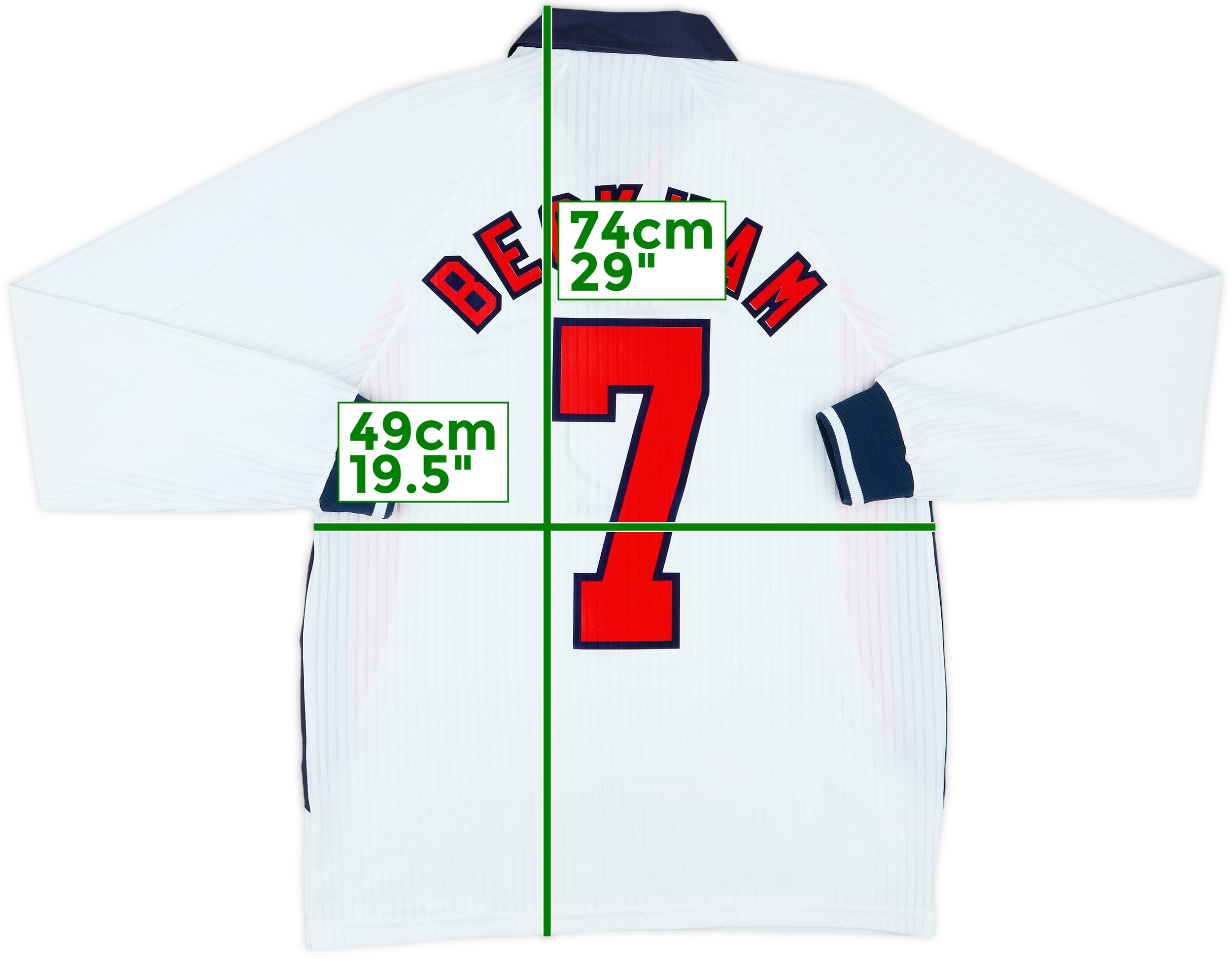 1997/98/99 England  L/S Mサイズ England 1997 - 1999 Home football shirt jersey Umbro size L