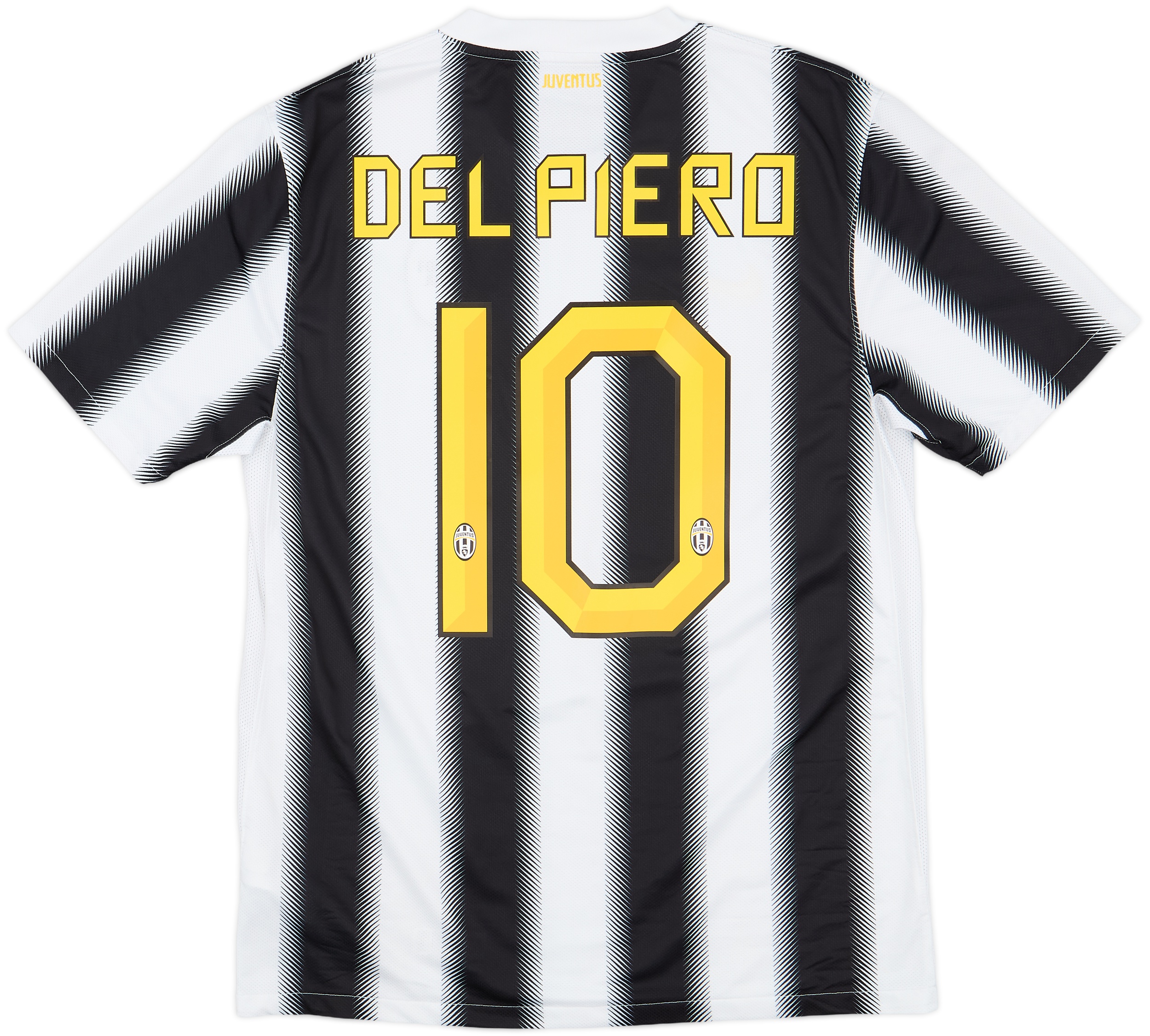 Juventus 11-12 DEL PIEROホーム長袖ユニフォーム 2011-12 Juventus Home Shirt Del Piero #10 - 8/10 - (M)
