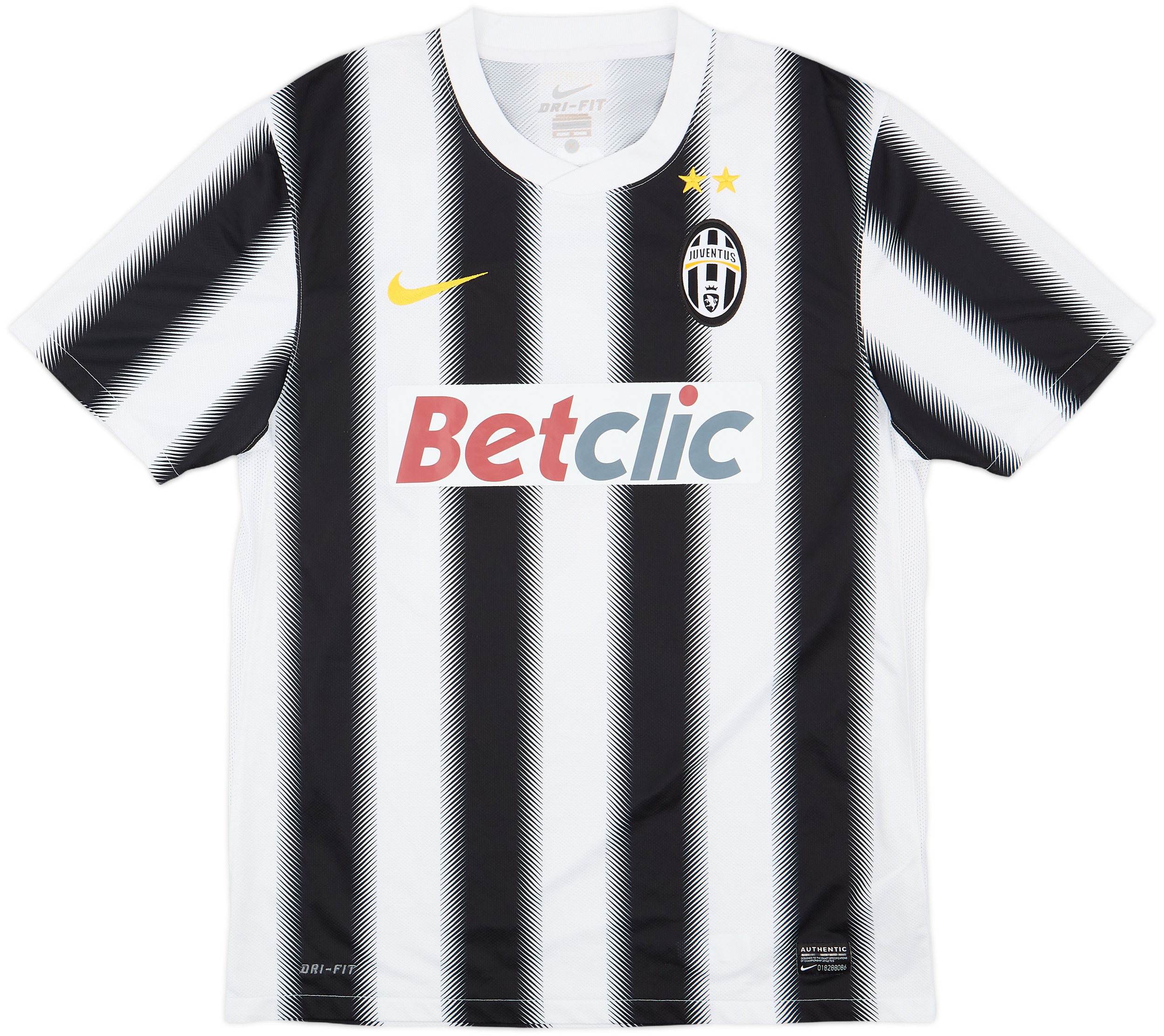 2011-12 Juventus Home Shirt Del Piero #10 - 8/10 - (M)