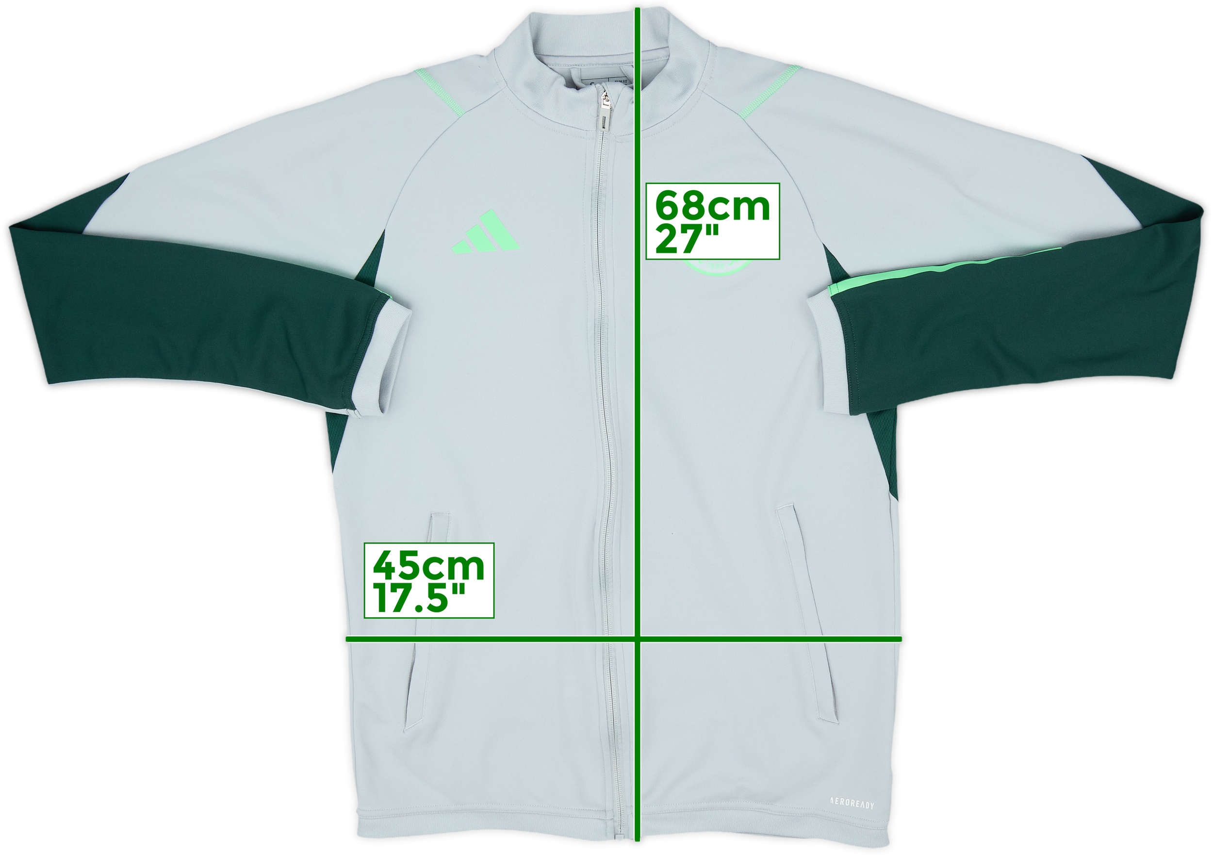 2023-24 Celtic adidas Track Jacket - 8/10 - (S)
