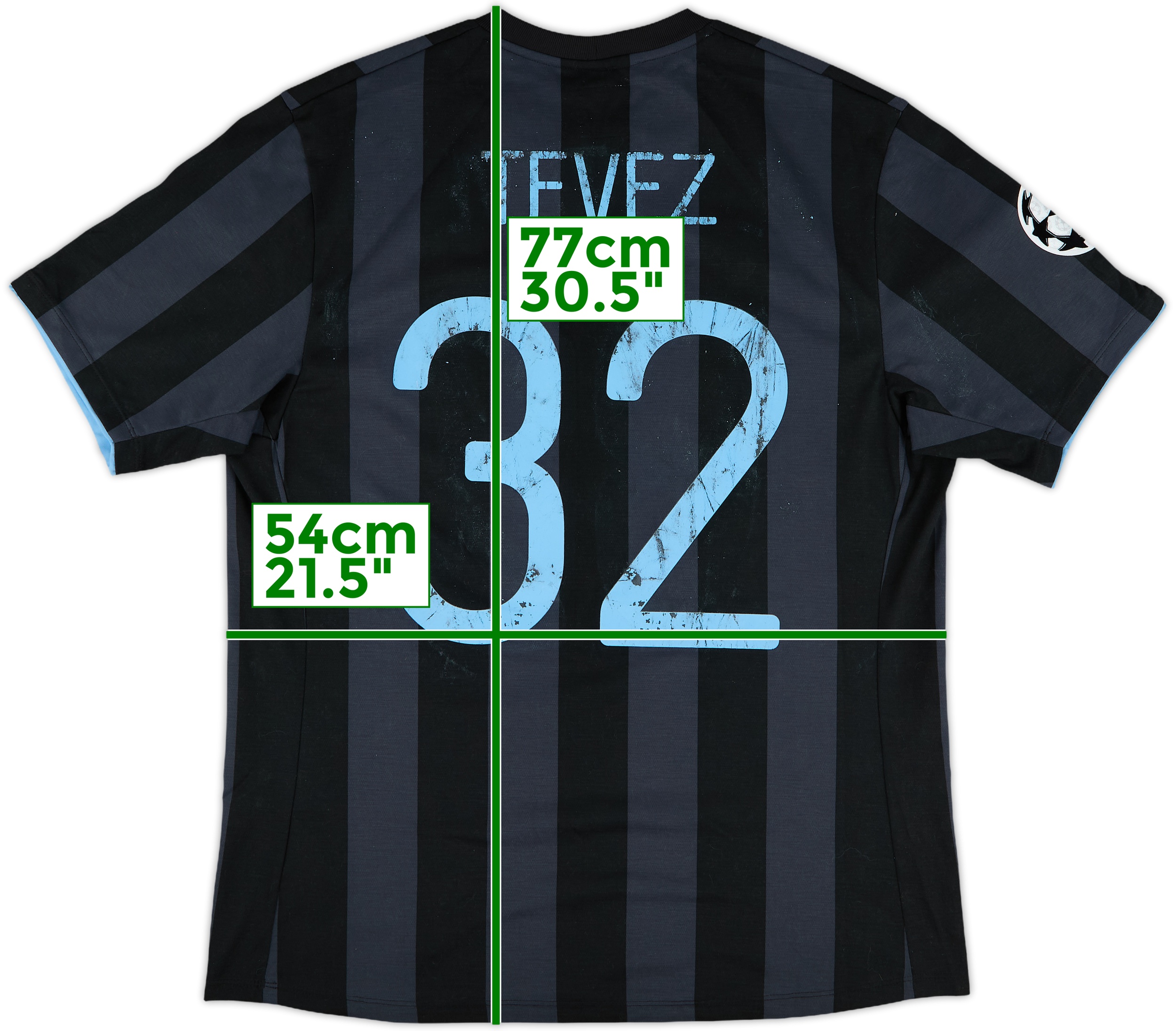 UMBROマンチェスター・シティ09/113rd TEVEZ 32 サイズ38 2012-13 Manchester City Third Shirt Tevez #32 - 4/10 - (L)