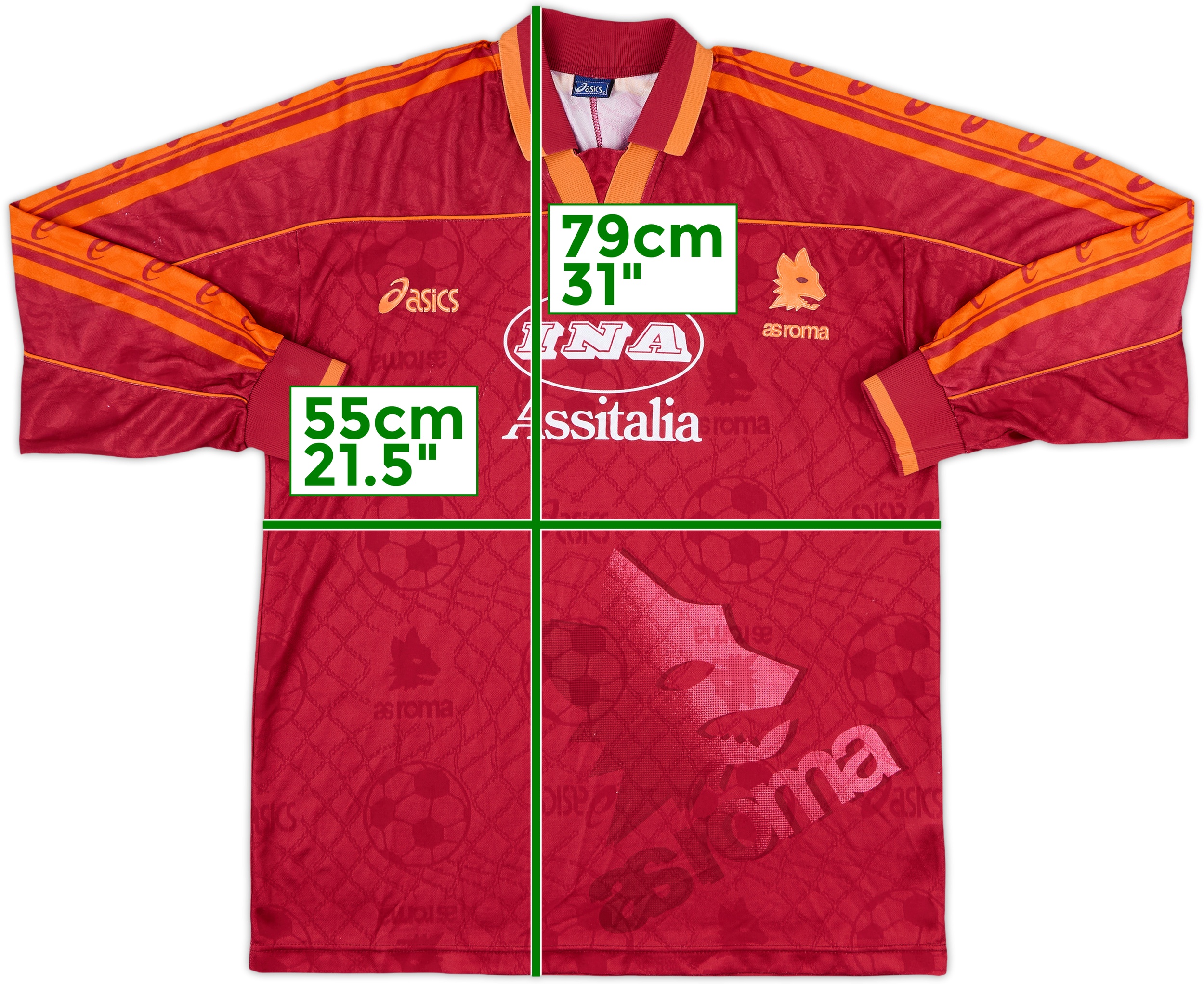 ウェア 90s 1994/1995 AS ROMA soccer game shirt $_12.JPG?set_id=880000500F