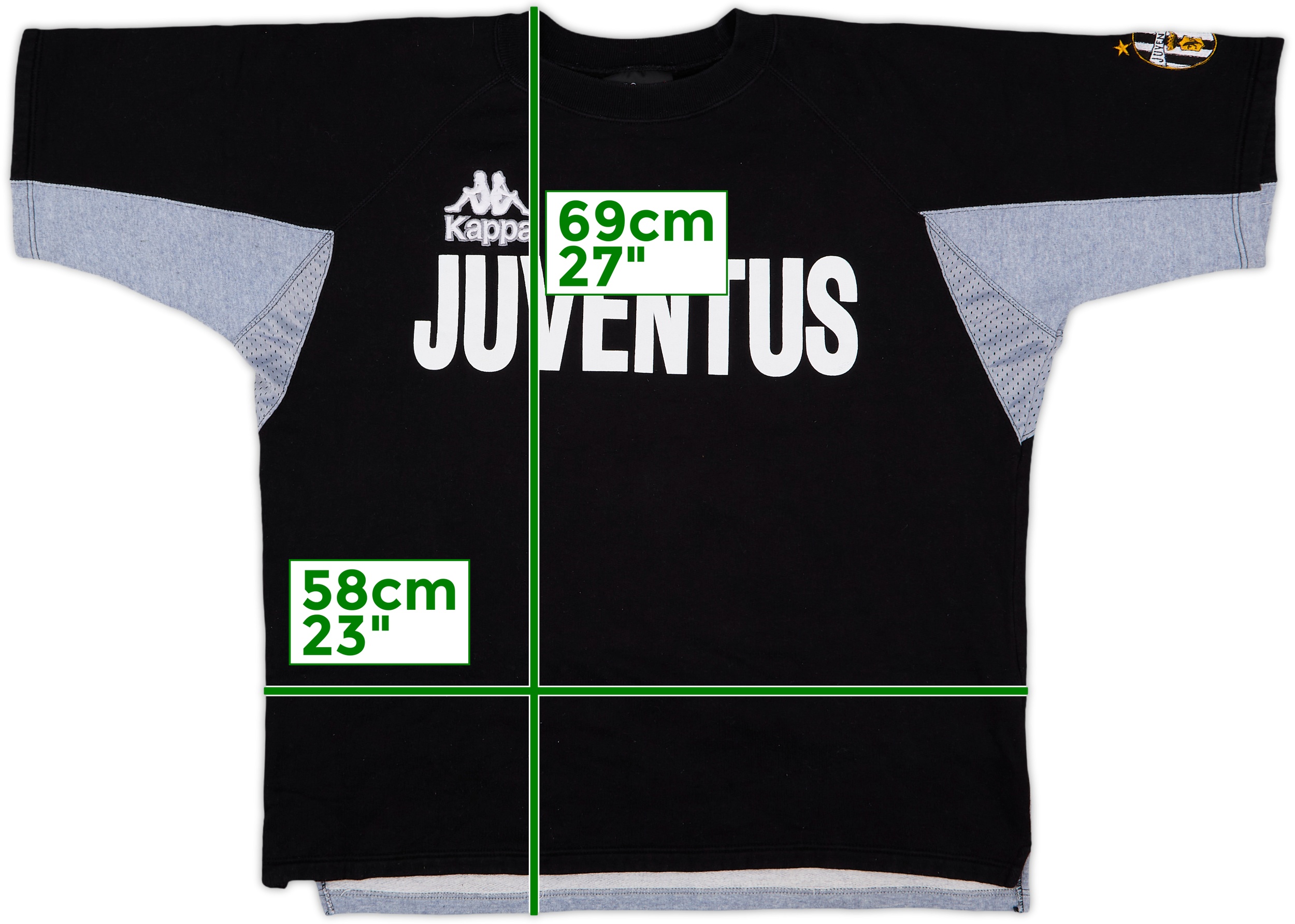 Kappa 94/95”Juventus ウインド セット ビンテージモデル2L 1994-95 Juventus Kappa Sweat S/S Top - 8/10 - (L)