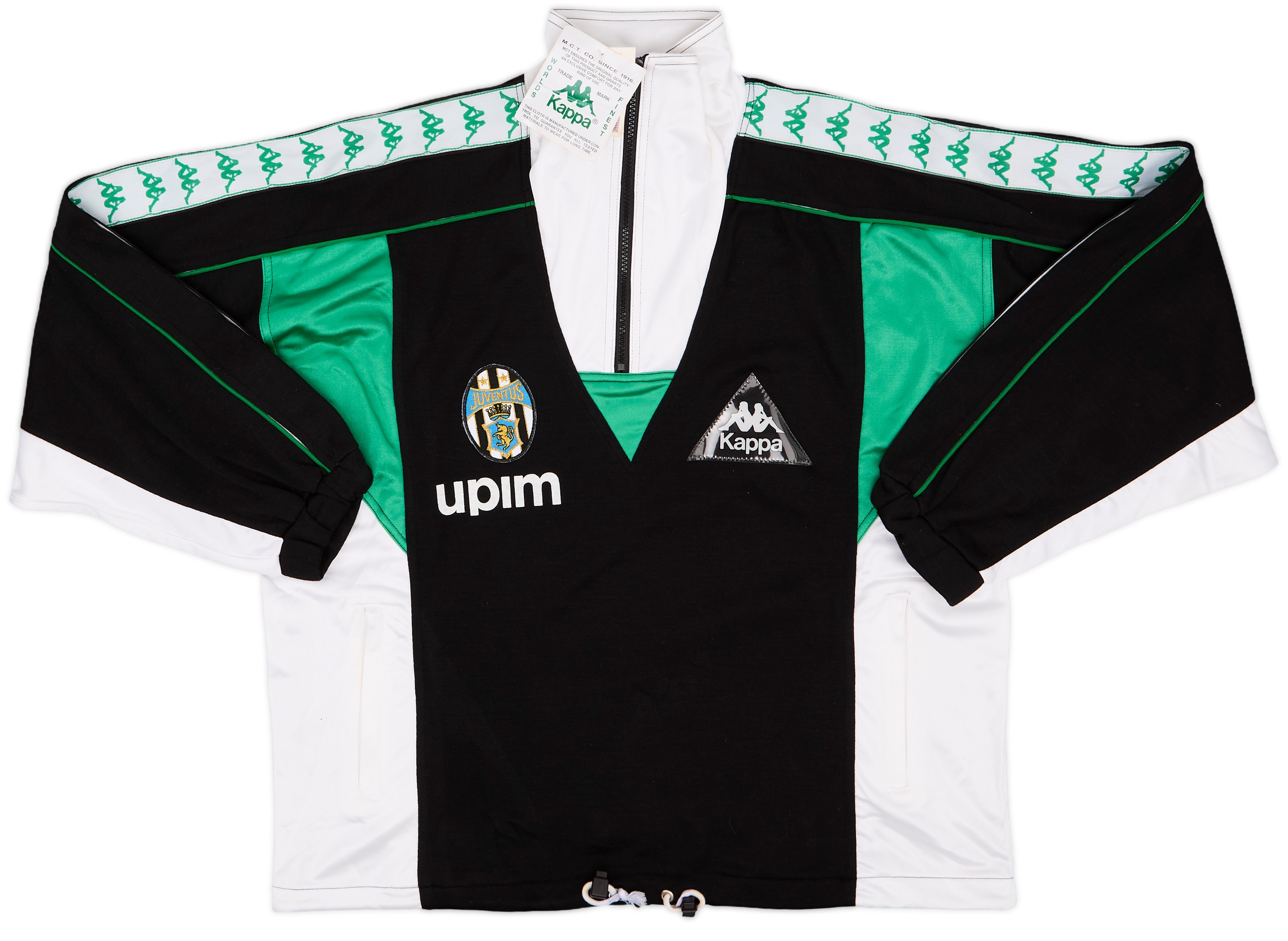 1990-91 Juventus Kappa 1/4 Zip Track Jacket (M)
