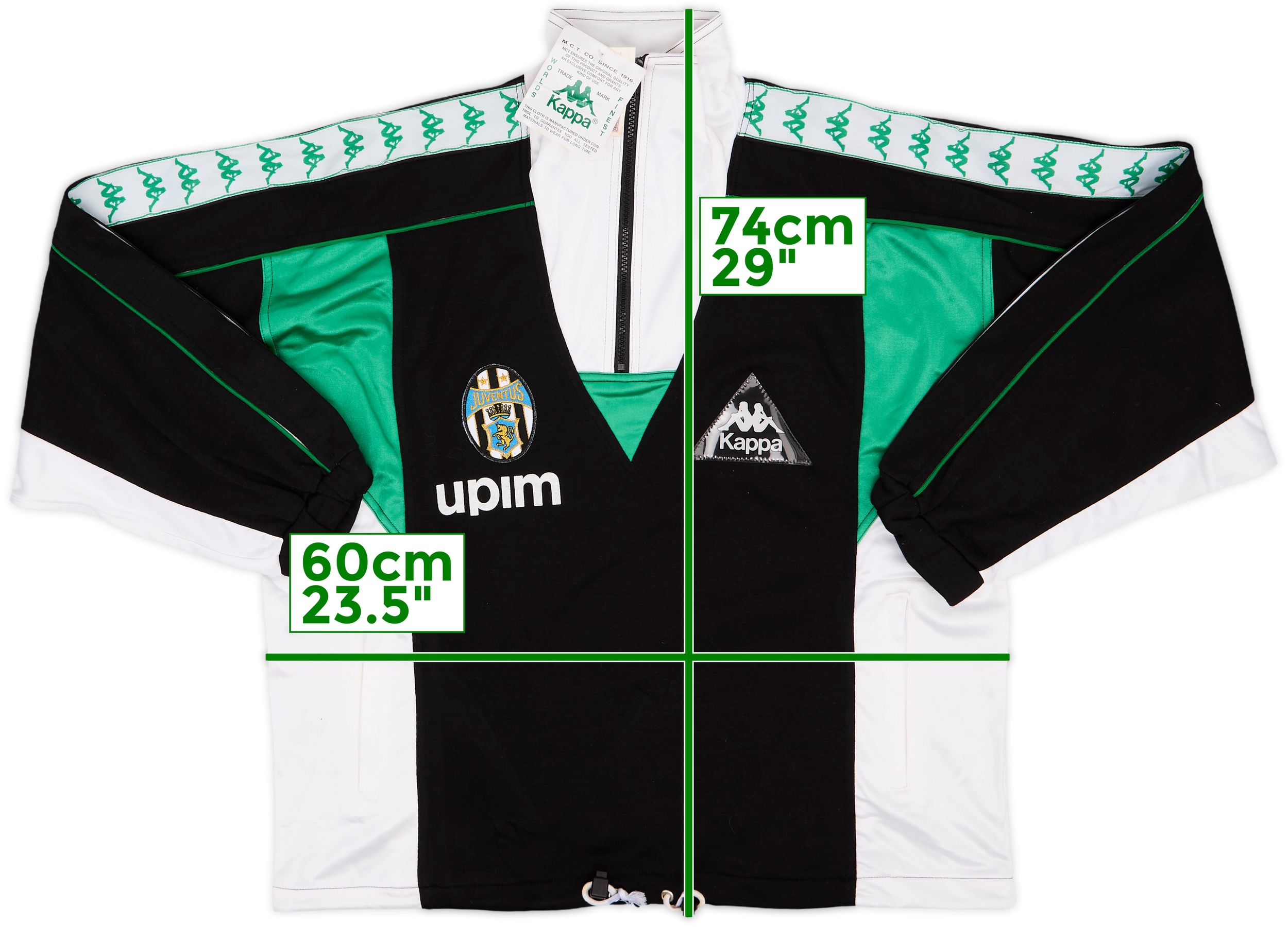 1990-91 Juventus Kappa 1/4 Zip Track Jacket (M)