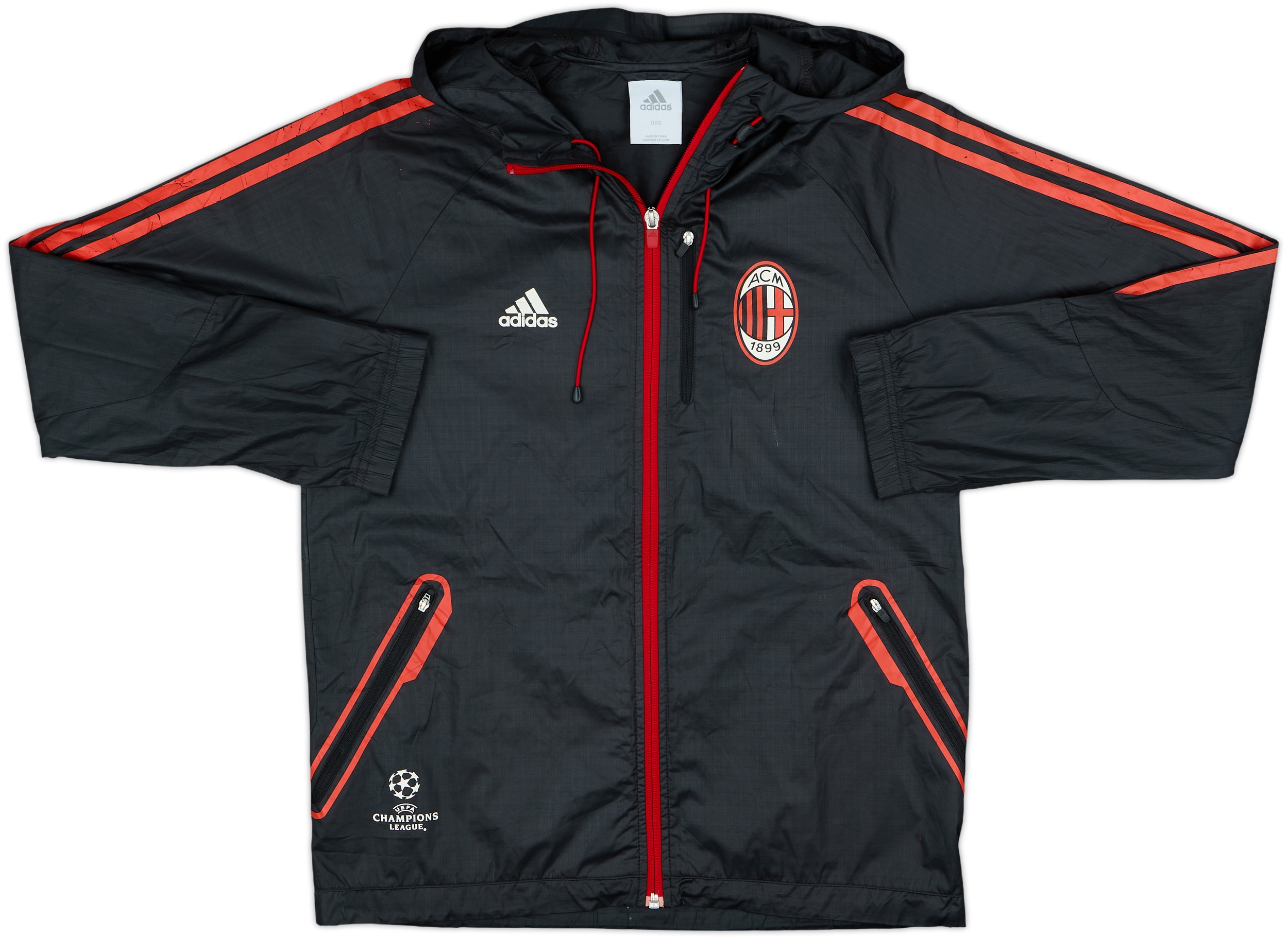 アディダス2010-11年シーズン リヴァプールFCトラックジャケット Ｍサイズ 2010-11 Liverpool adidas Hooded Rain Jacket - 8/10 - (M.Boys)