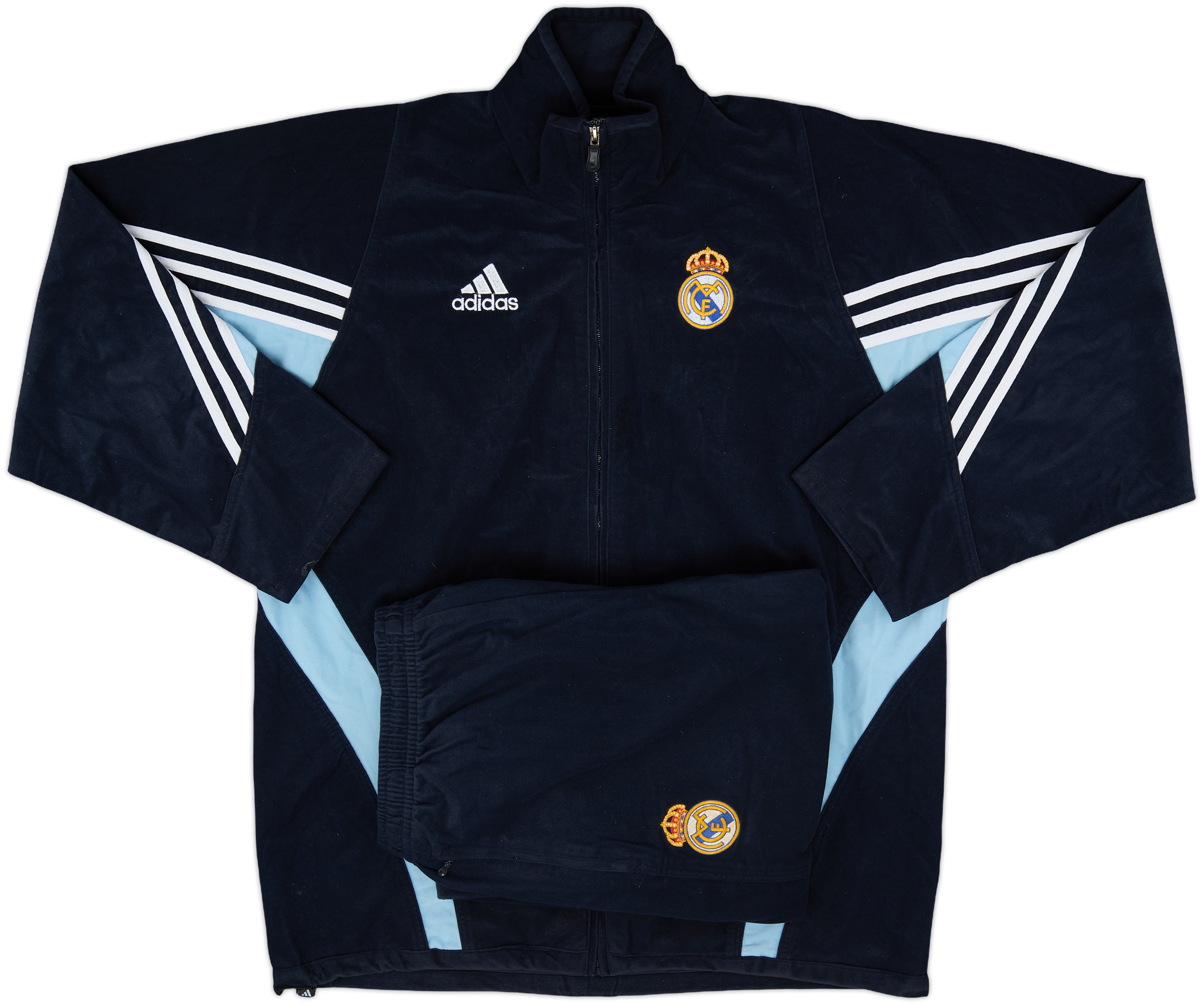 2003-04 Real Madrid adidas Tracksuit - 6/10 - (S)