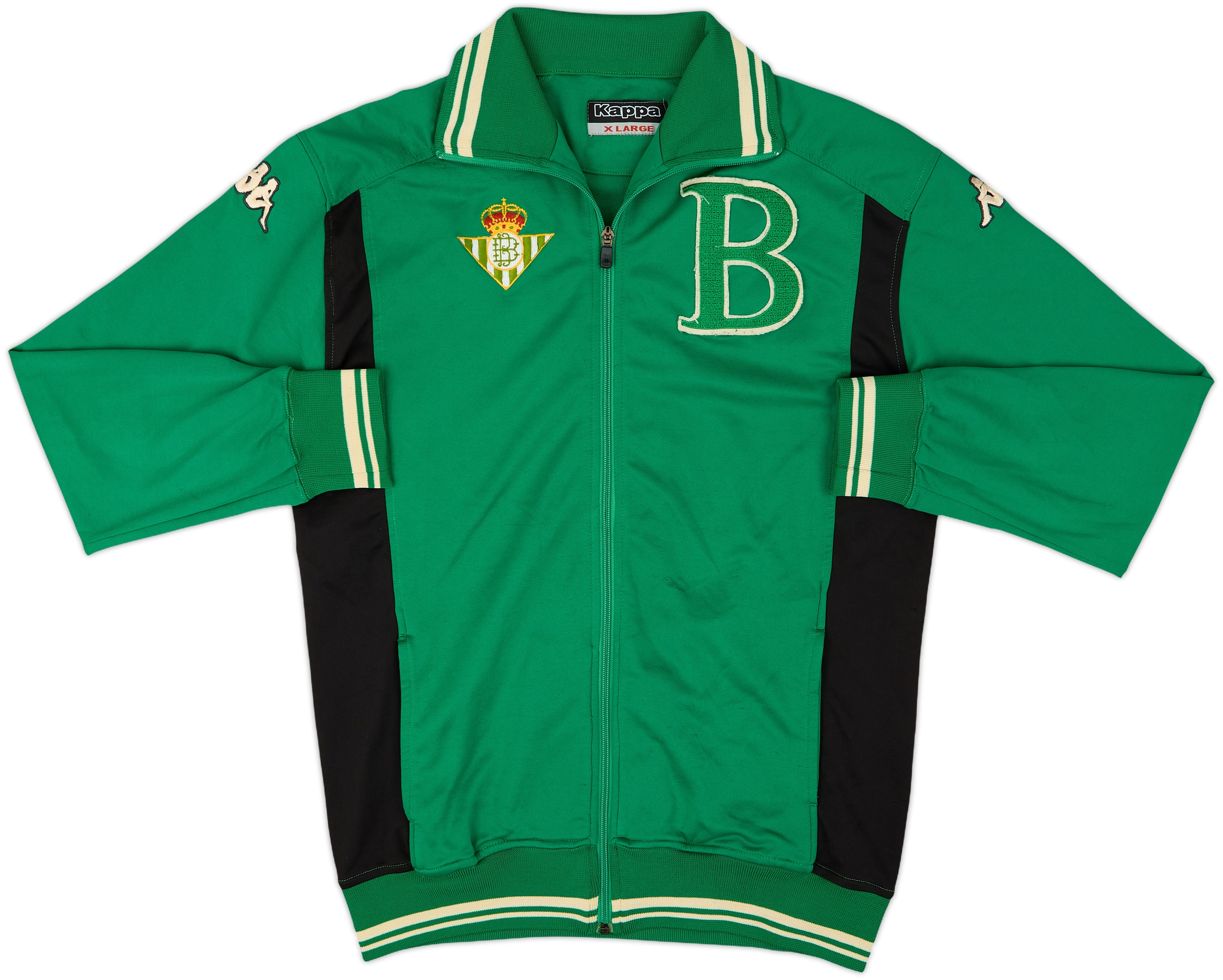 Kappa REAL BETIS ジャージ Lサイズ 黒/緑 241025781045-