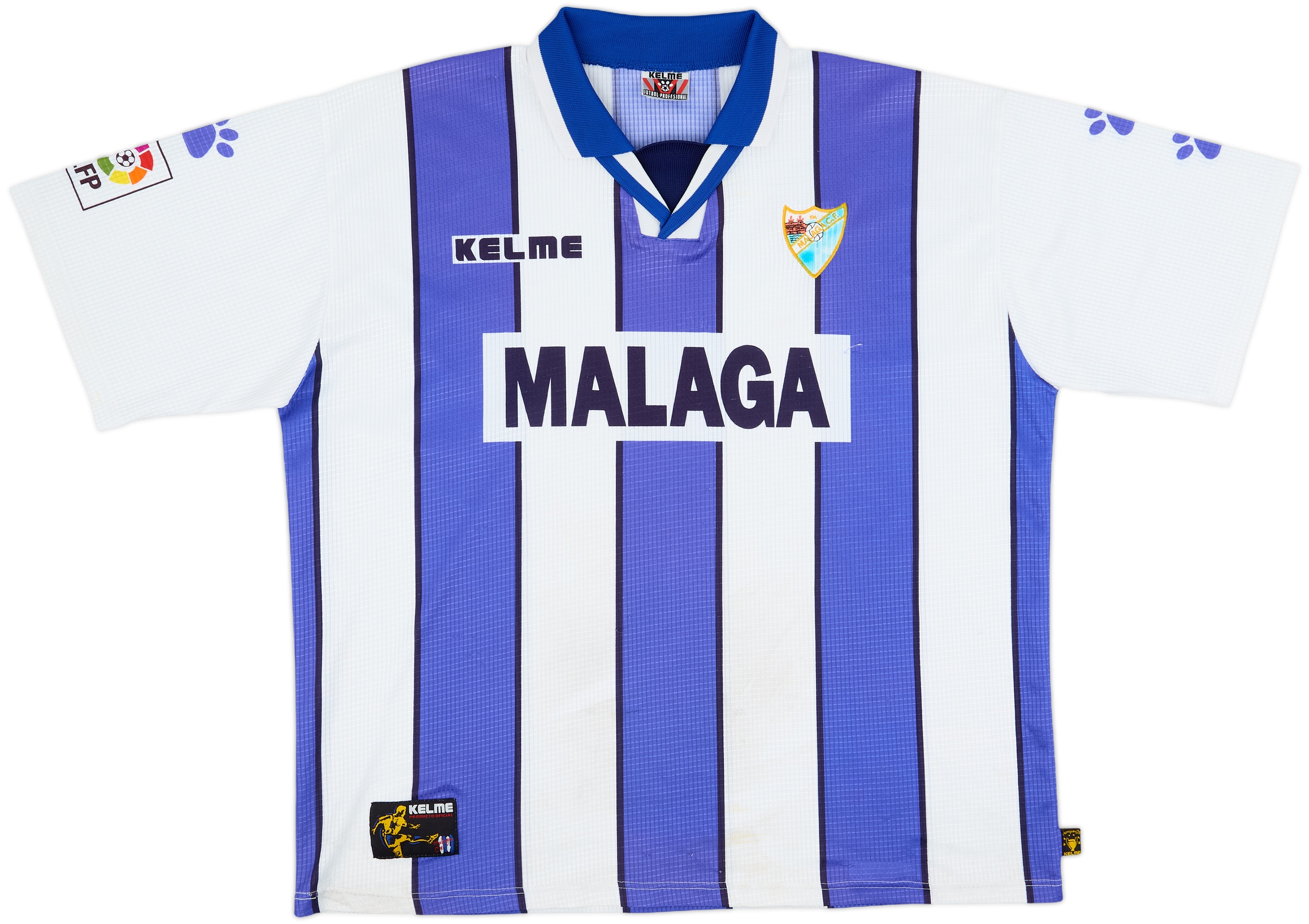 MALAGA CF 1998 HOME FOOTBALL SHIRT CAMISETA KELME SPAIN