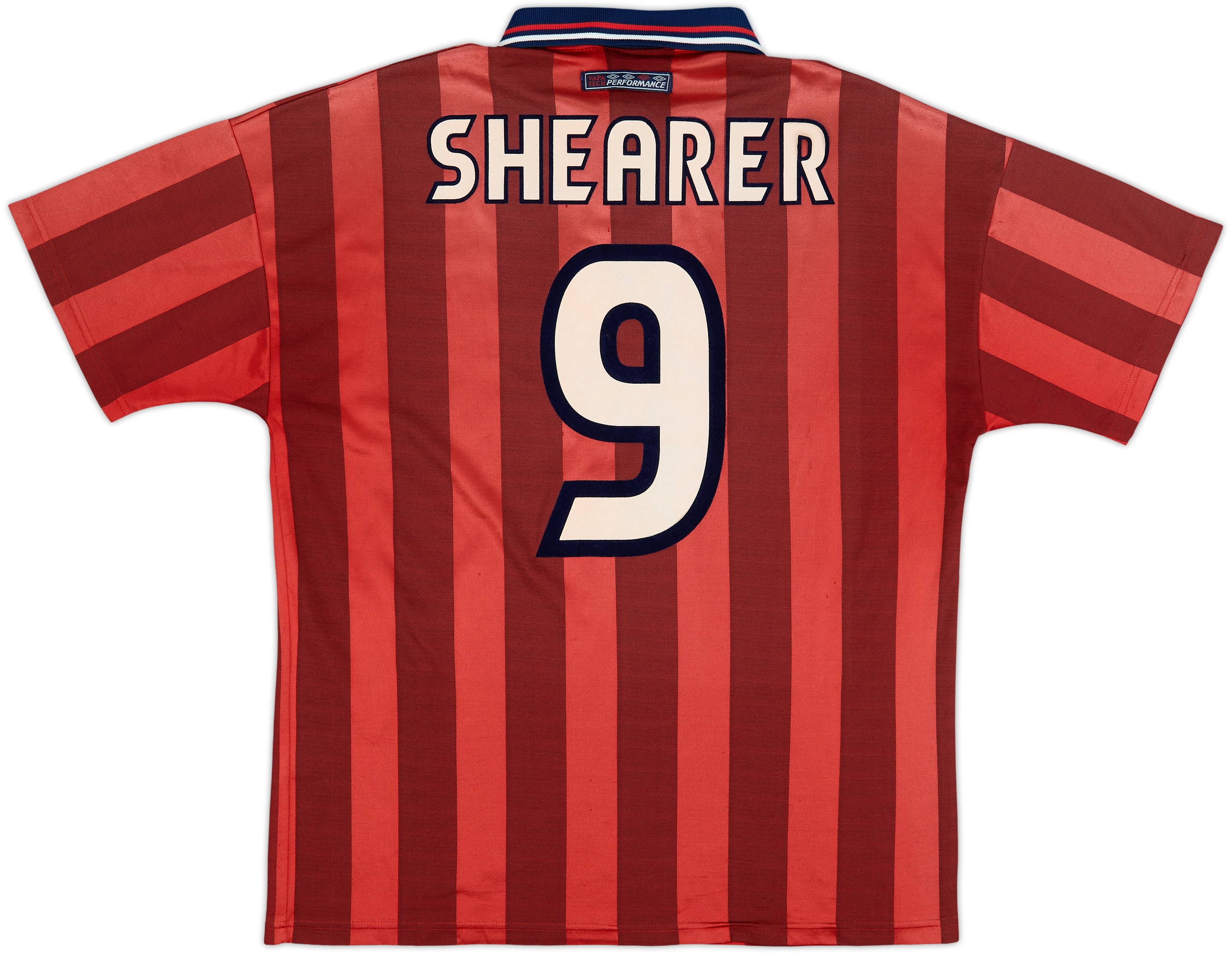 1997-99 England Away Shirt Shearer #9 - 4/10 - (L)