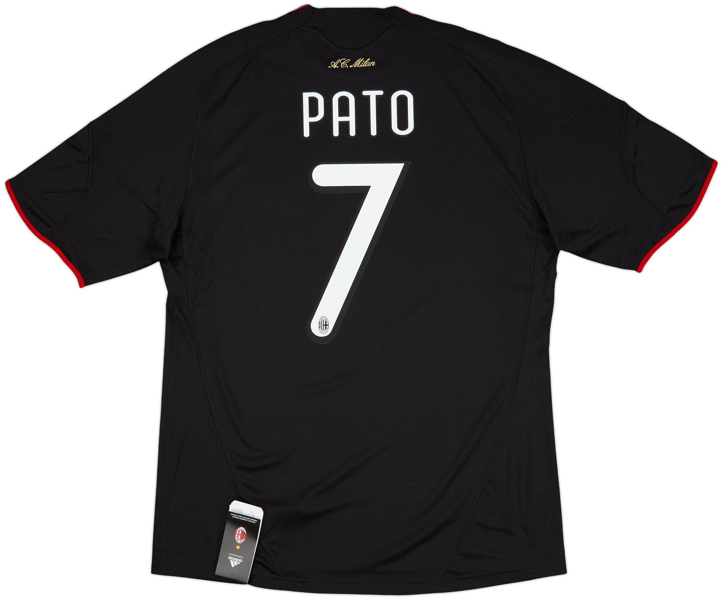 2009-10 AC Milan Player Issue Third Shirt Pato #7 (XL)