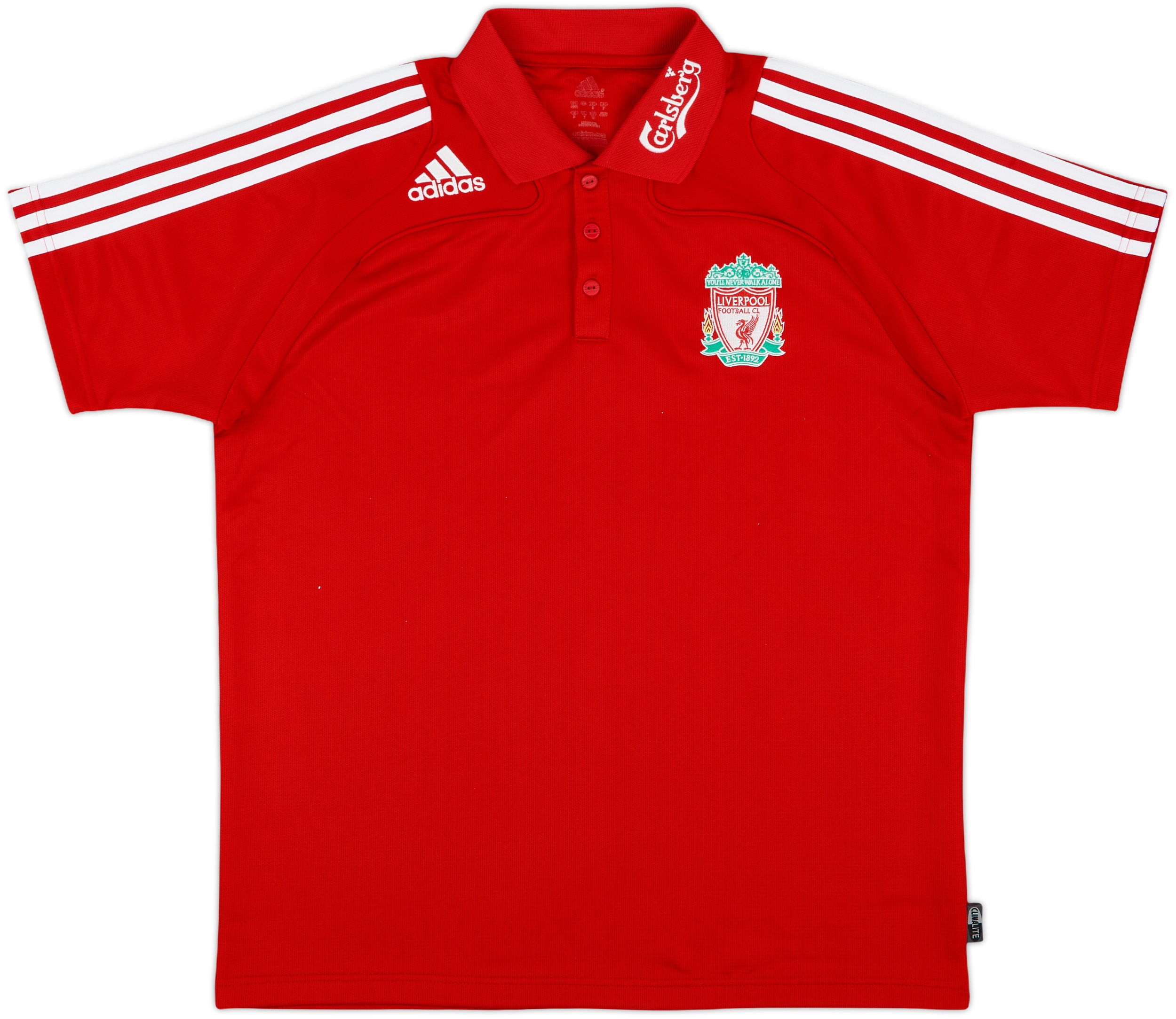 2008-09 Liverpool adidas Polo Shirt - 8/10 - (L)
