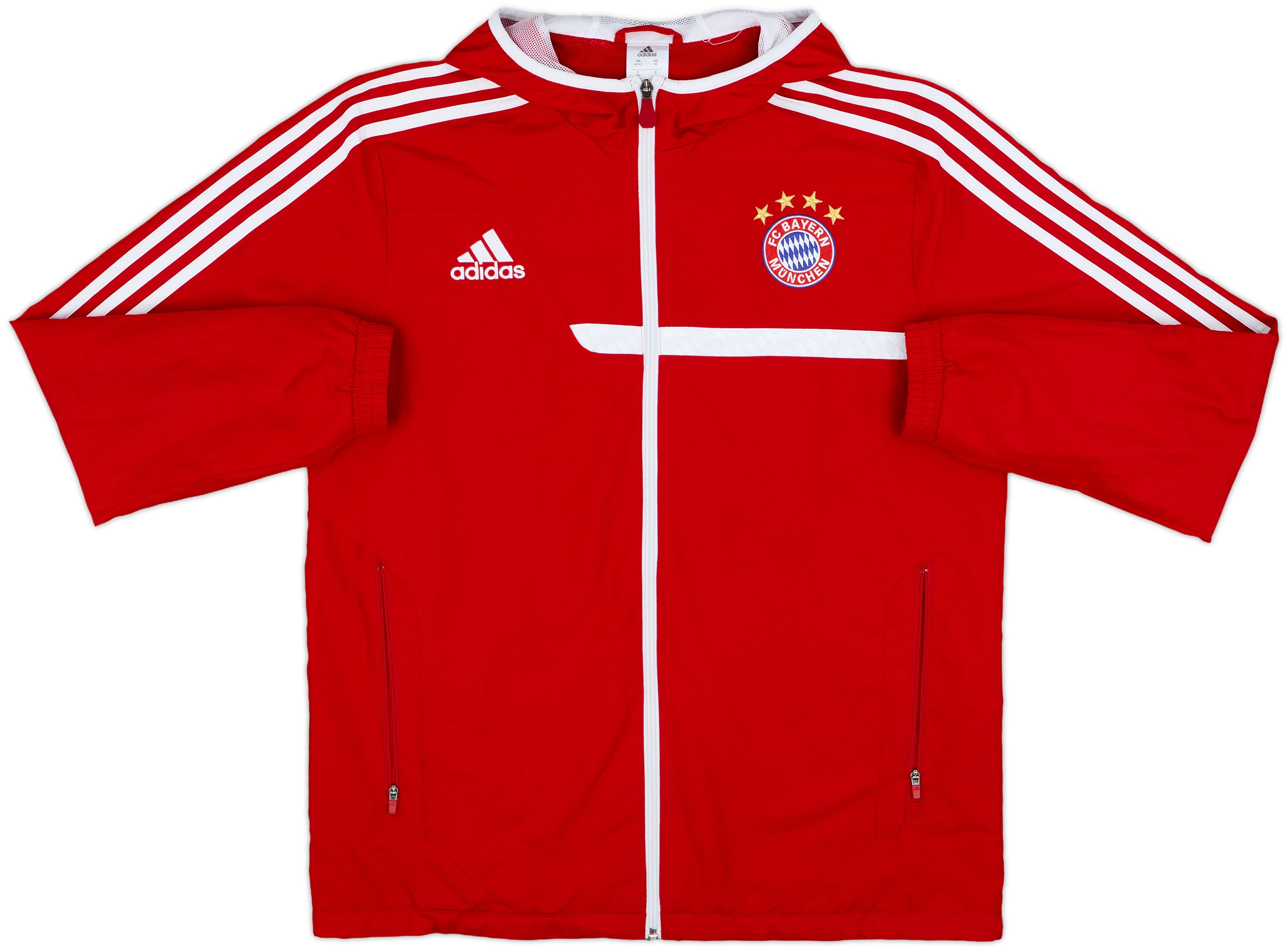 2013-14 Bayern Munich adidas Hooded Track Jacket - 8/10 - (M/L)