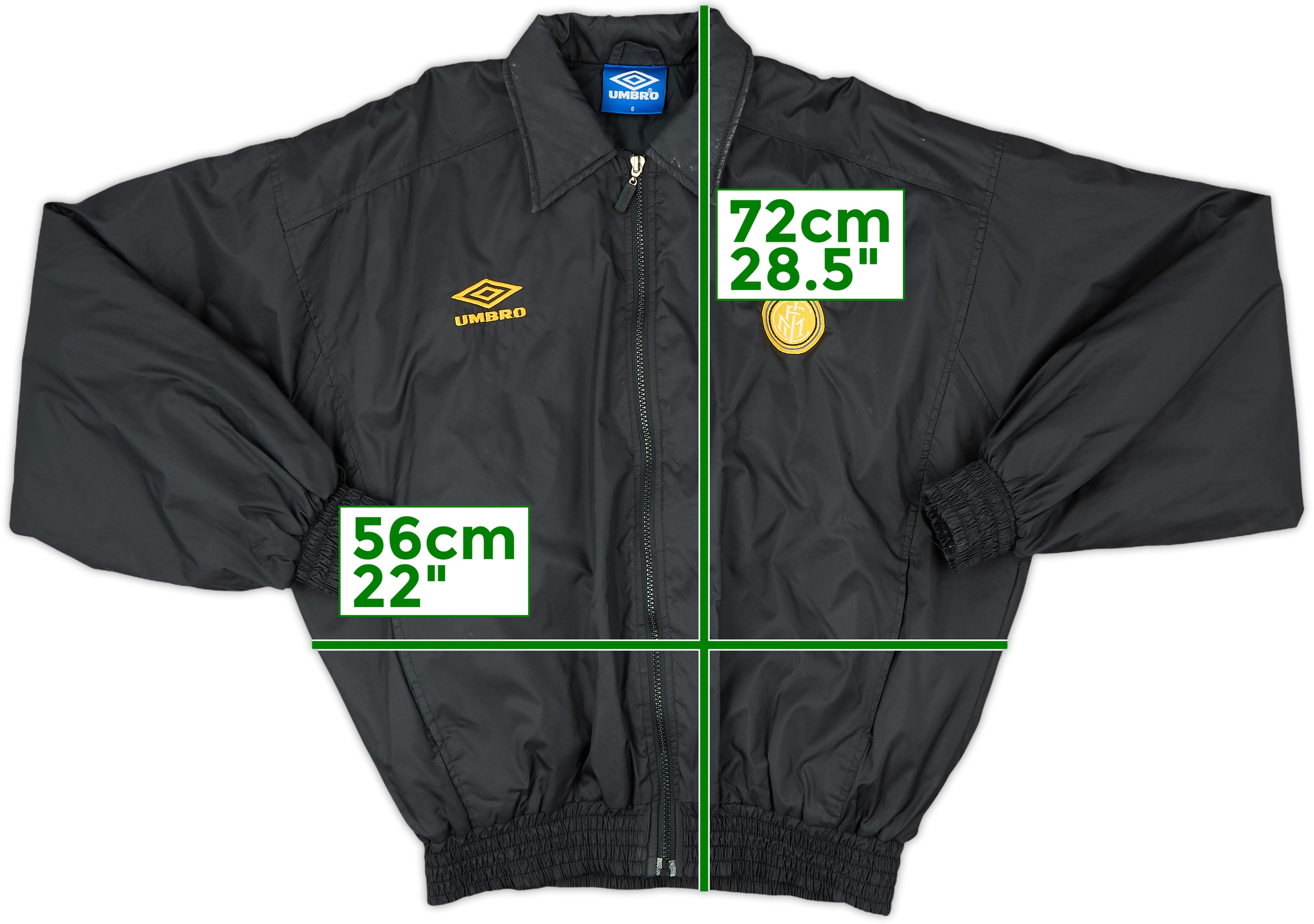 1996-97 Inter Milan Umbro Bomber Jacket - 8/10 - (S)